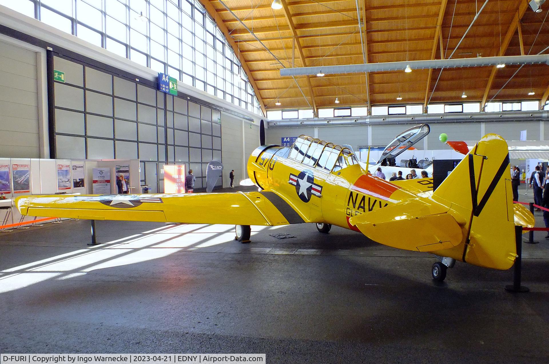 D-FURI, 1943 North American AT-6D Harvard III C/N 88-14722 (41-33882), North American AT-6D Harvard III at the AERO 2023, Friedrichshafen