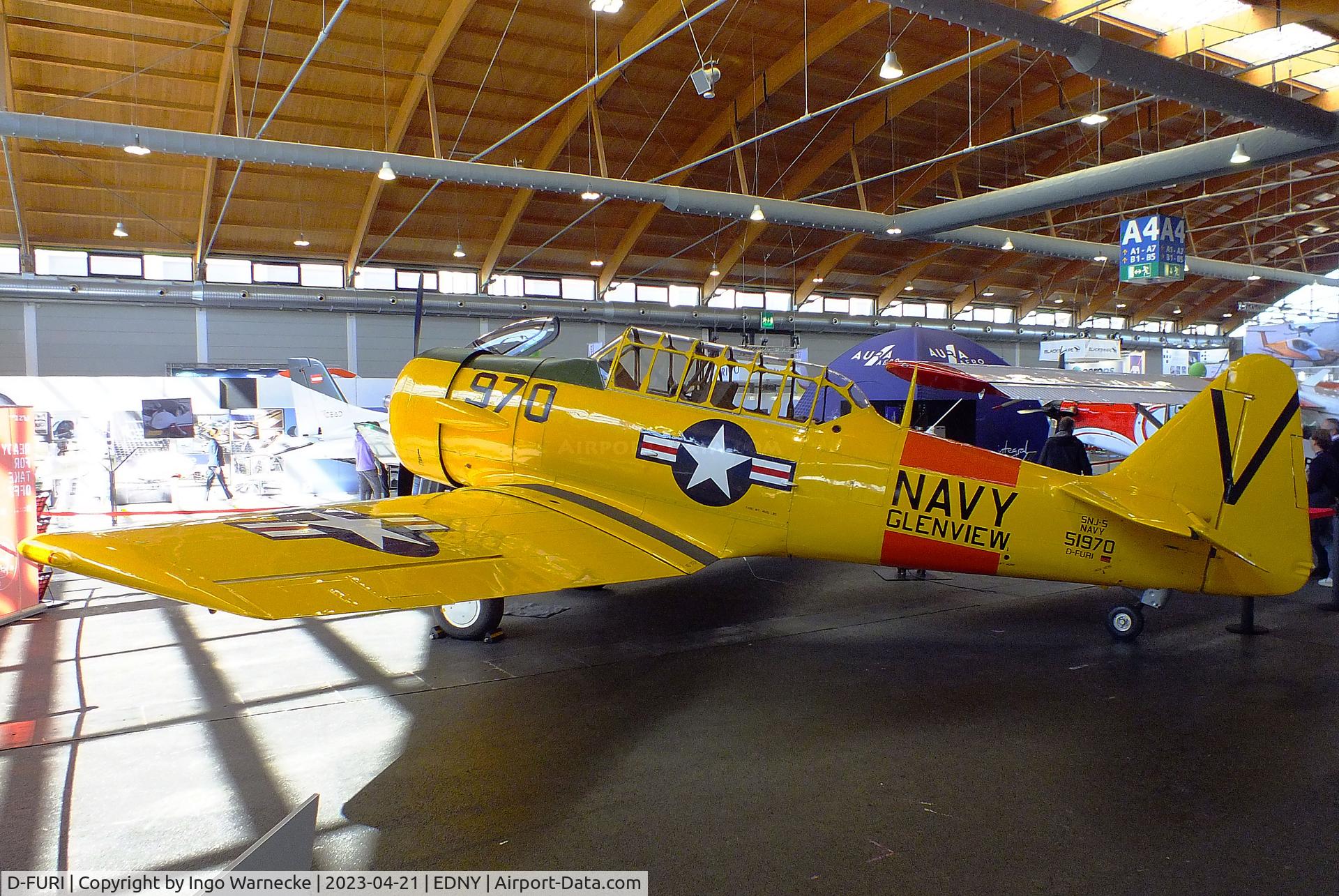 D-FURI, 1943 North American AT-6D Harvard III C/N 88-14722 (41-33882), North American AT-6D Harvard III at the AERO 2023, Friedrichshafen