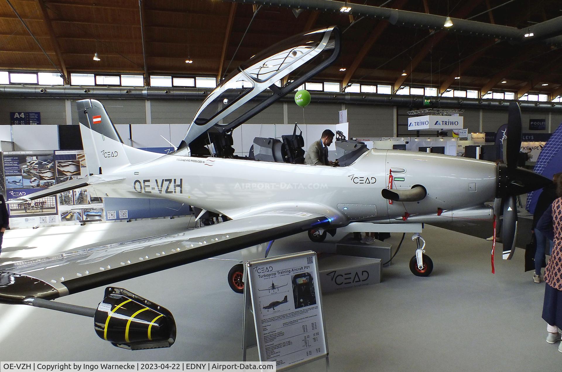 OE-VZH, 2021 CEA Design P01 C/N 01, CEA Design CEAD P01 first prototype at the AERO 2023, Friedrichshafen