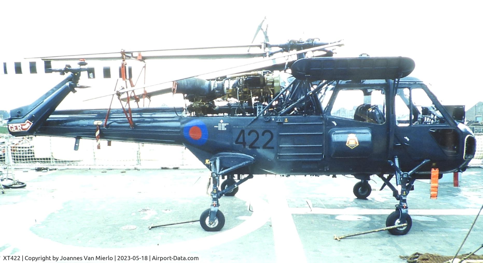 XT422, 1964 Westland Wasp HAS.1 C/N F9592, Slide scan
