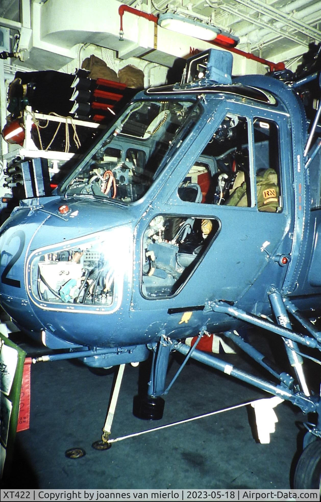XT422, 1964 Westland Wasp HAS.1 C/N F9592, Slide scan