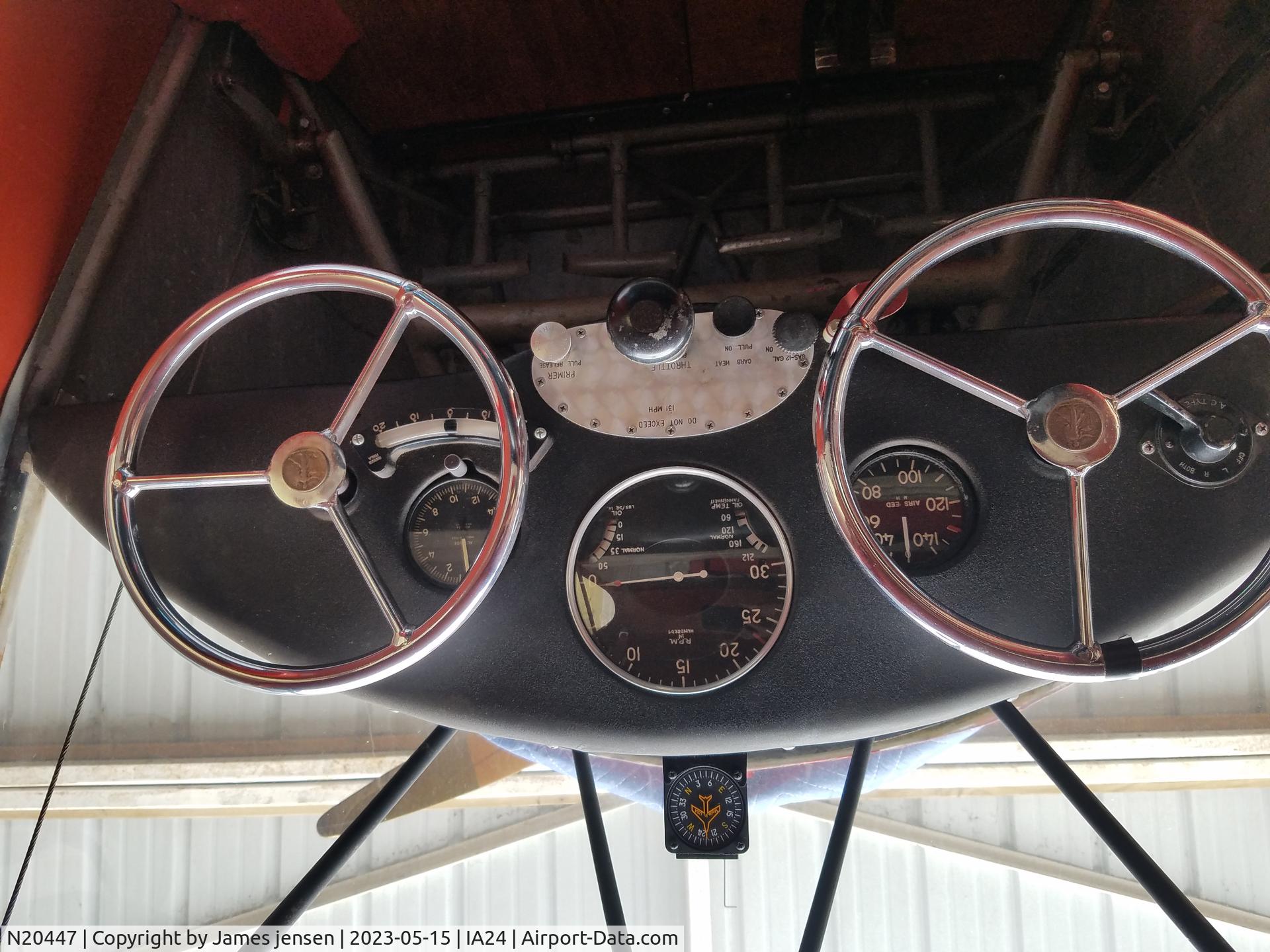 N20447, 1939 Taylorcraft BF C/N 1135, Cockpit