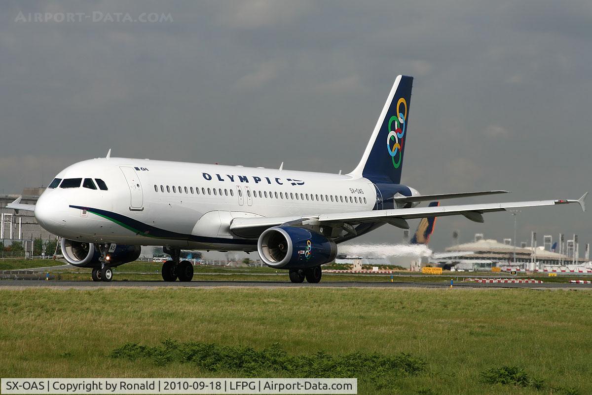SX-OAS, 2009 Airbus A320-232 C/N 4094, at cdg