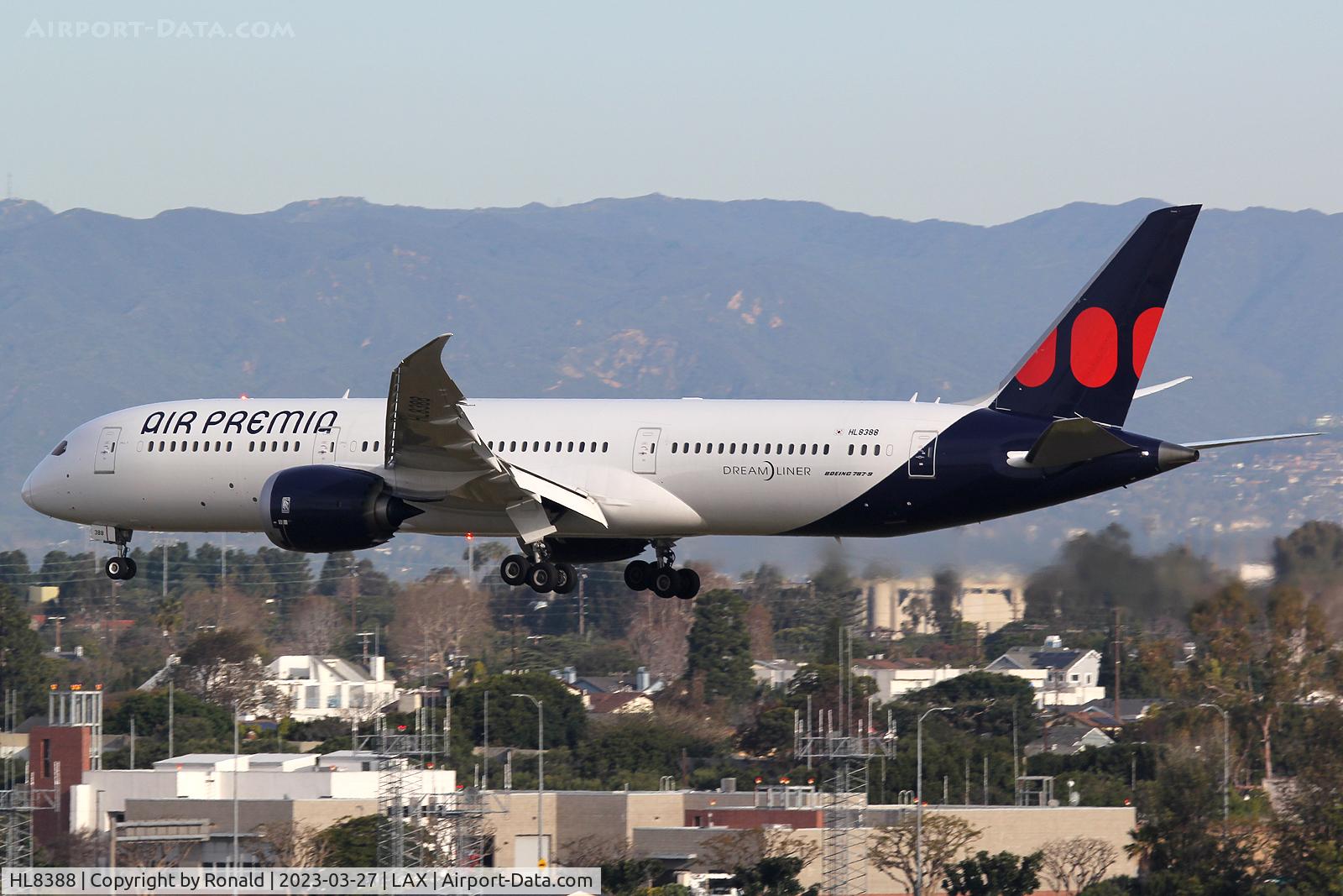 HL8388, 2020 Boeing 787-9 Dreamliner Dreamliner C/N 66409, at lax