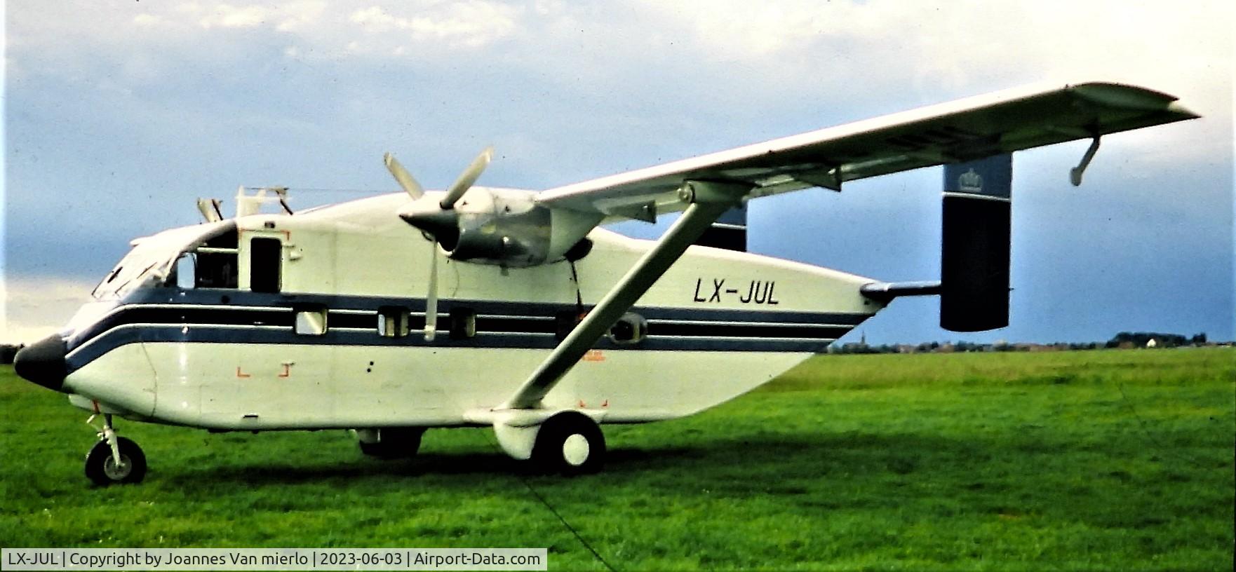 LX-JUL, 1975 Short SC-7 Skyvan 3-100 C/N SH.1943, Slide scan