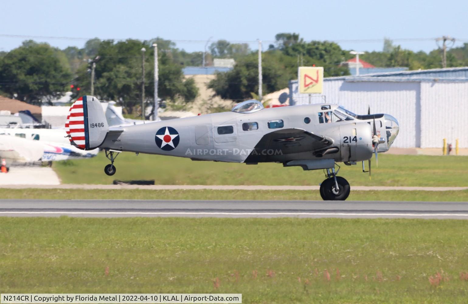 N214CR, 1958 Beech AT-11 Kansan C/N 912, Sun N Fun 2022 zx LAL