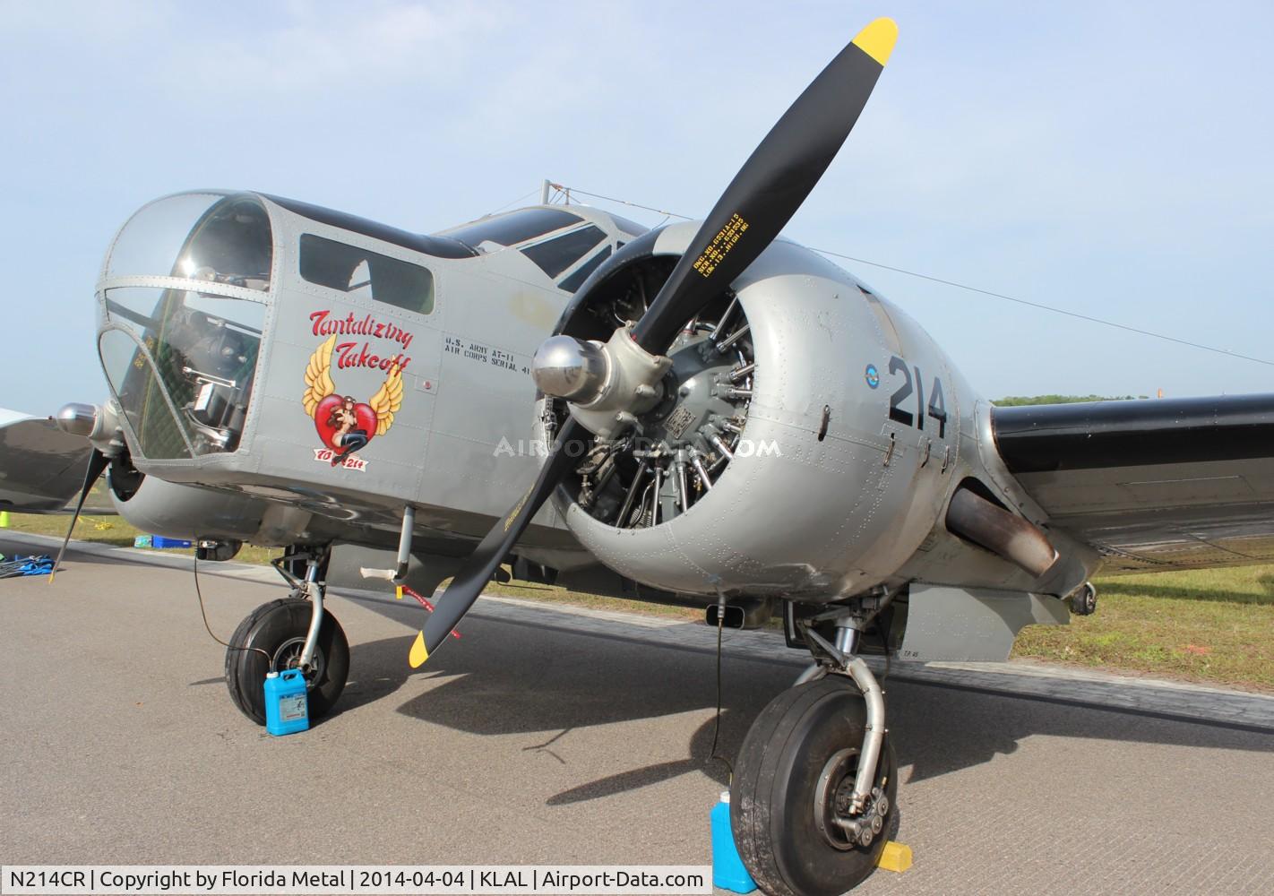 N214CR, 1958 Beech AT-11 Kansan C/N 912, Sun N Fun 2014 zx LAL