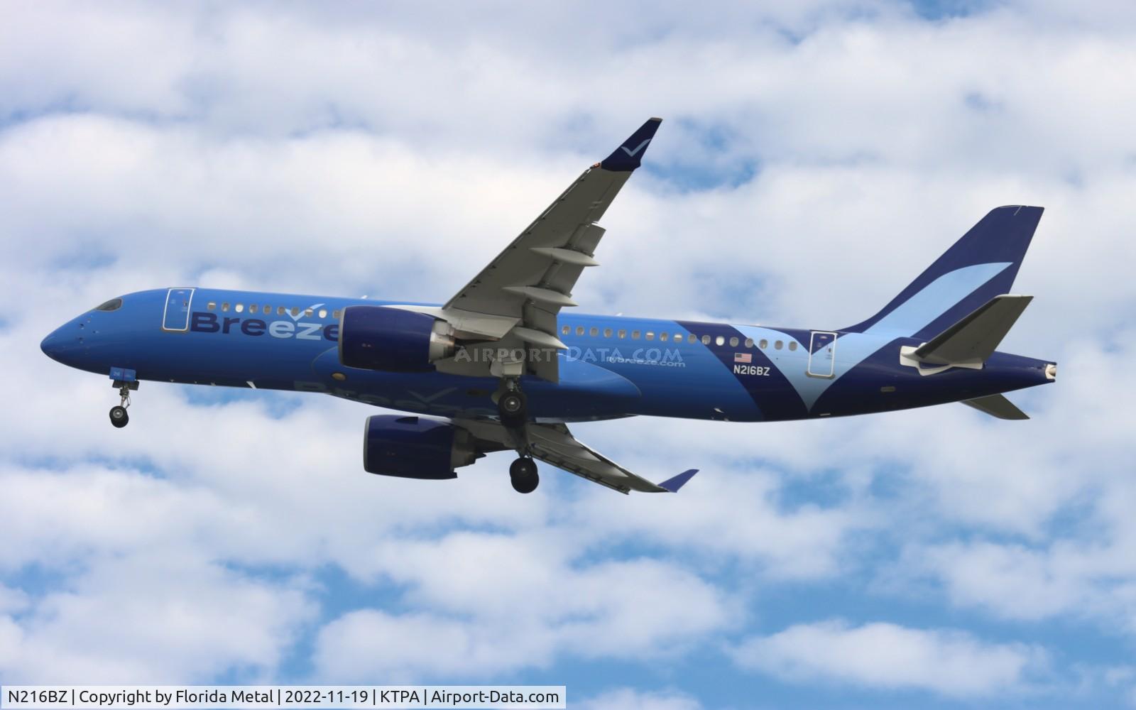 N216BZ, 2022 Airbus A220-300 C/N 44172, MXY A220-300 zx