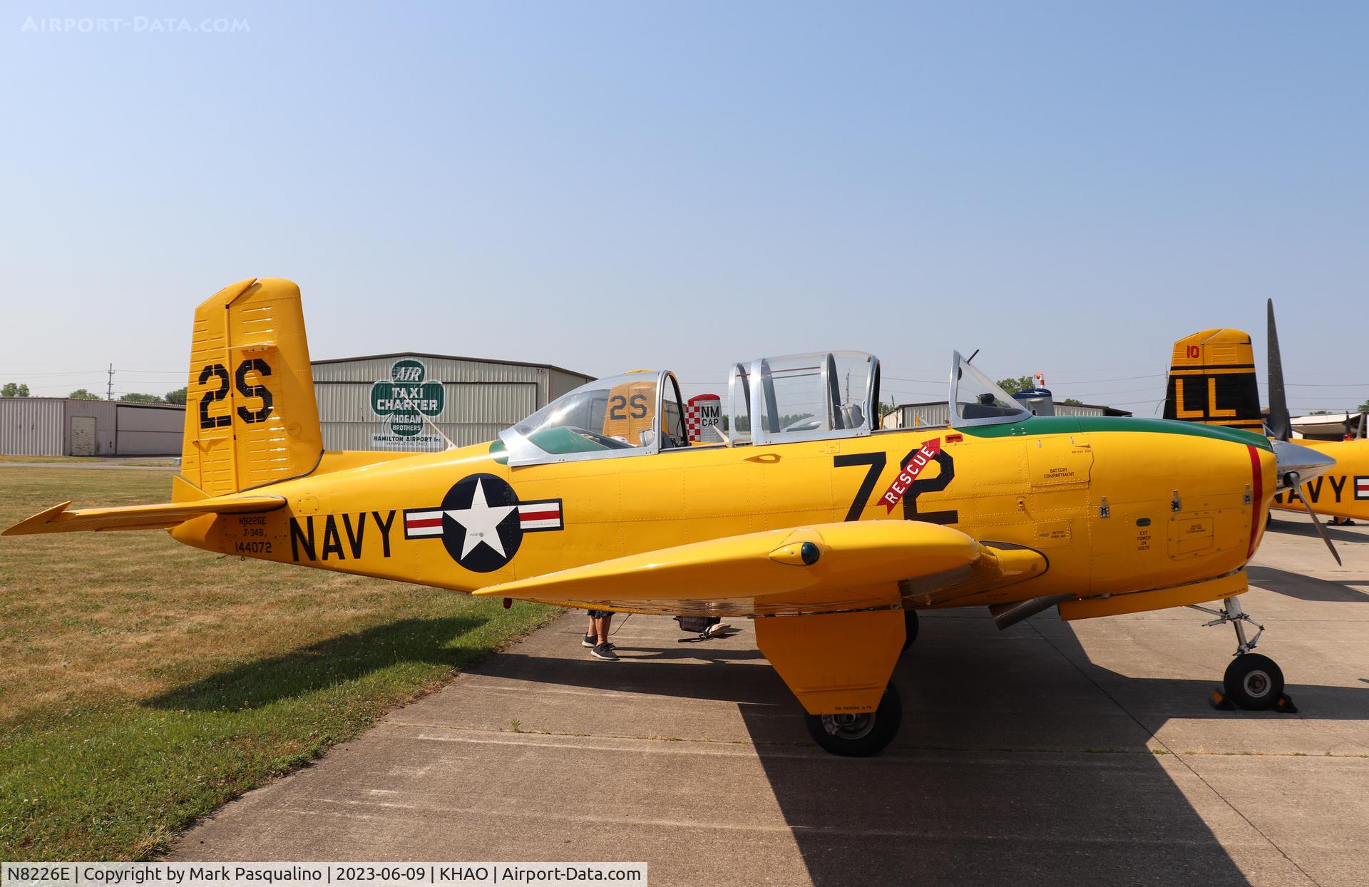 N8226E, 1957 Beech D-45 Mentor C/N BG-379, Beech T-34B