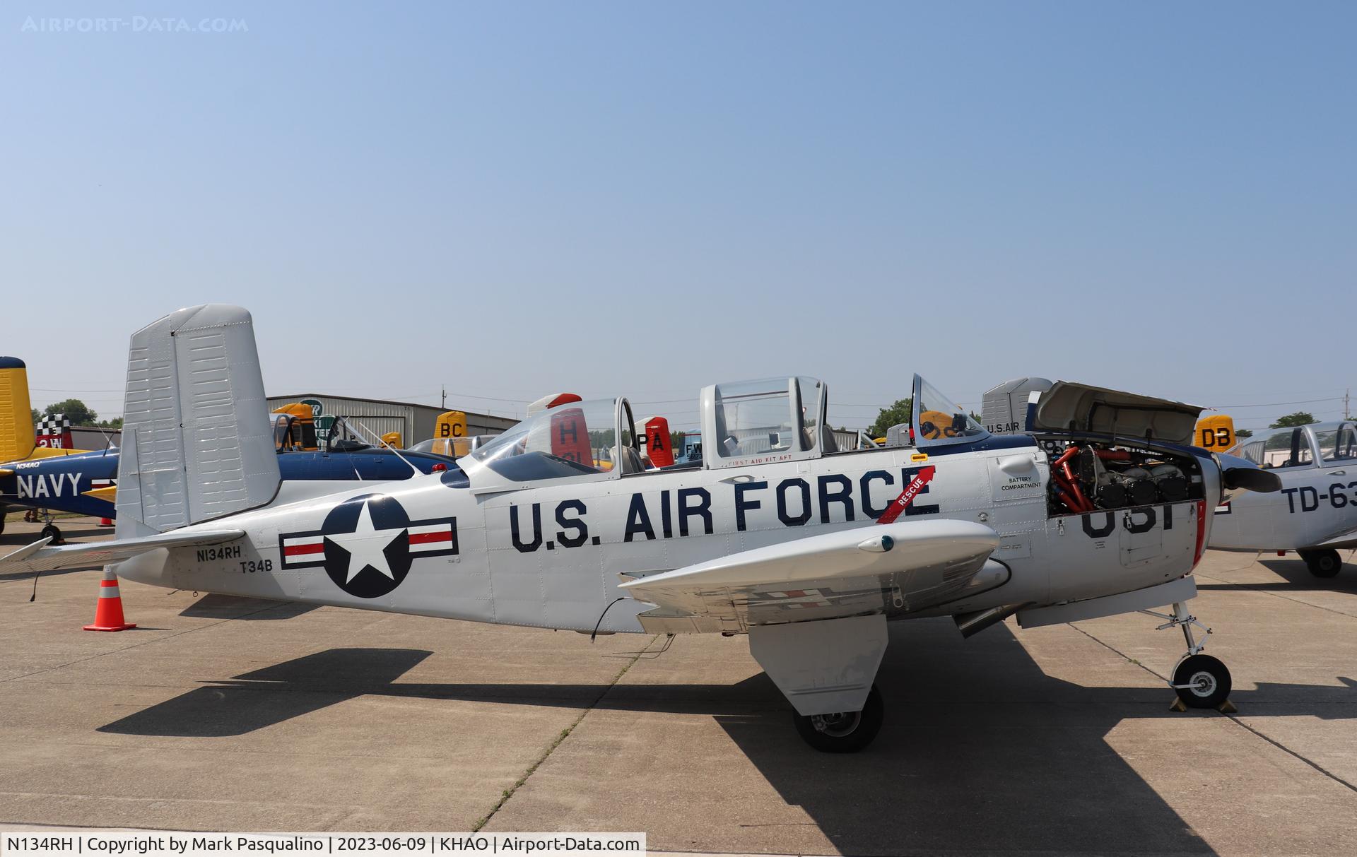 N134RH, 1955 Beech D-45 Mentor C/N BG-31, Beech T-34B