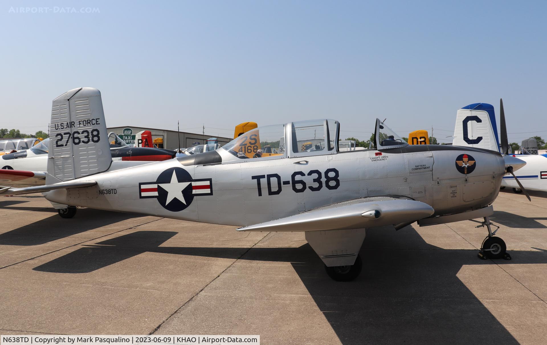 N638TD, 1953 Beech T-34A (A45) Mentor Mentor C/N G-286, Beech T-34A
