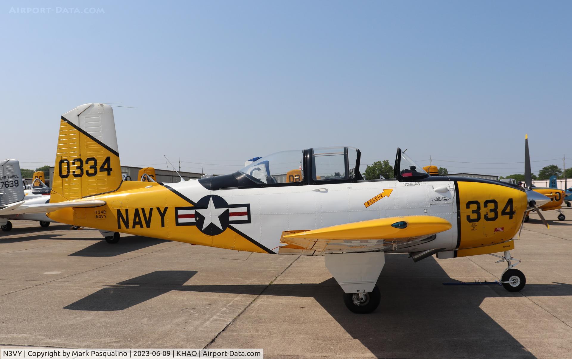 N3VY, 1957 Beech D-45 Mentor C/N BG-334, Beech T-34B