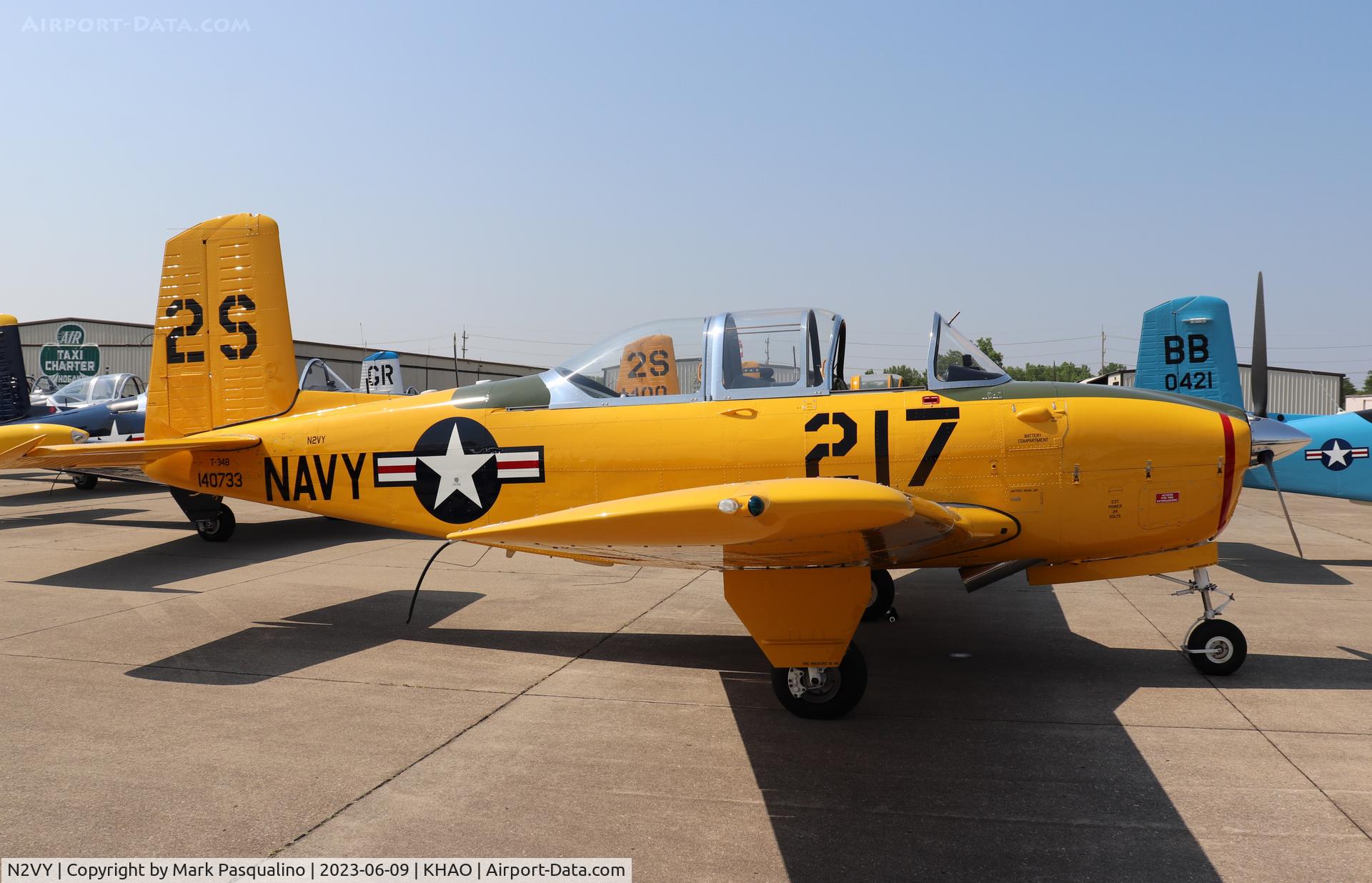 N2VY, 1955 Beech D-45 (T-34B) Mentor C/N BG-67, Beech T-34B