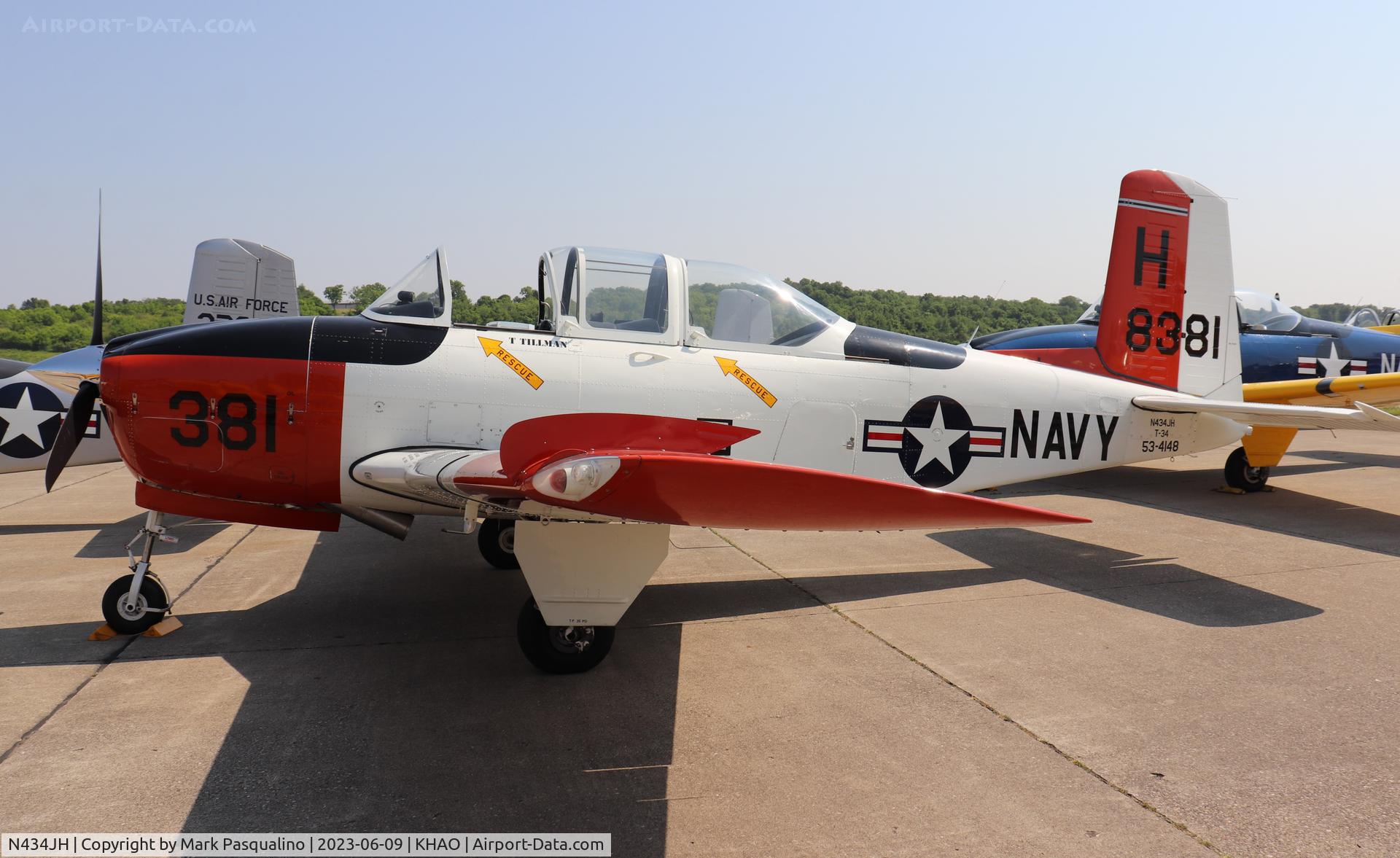 N434JH, 1953 Beech (CCF) T-34A (A45) Mentor C/N CCF34-117, Beech T-34A