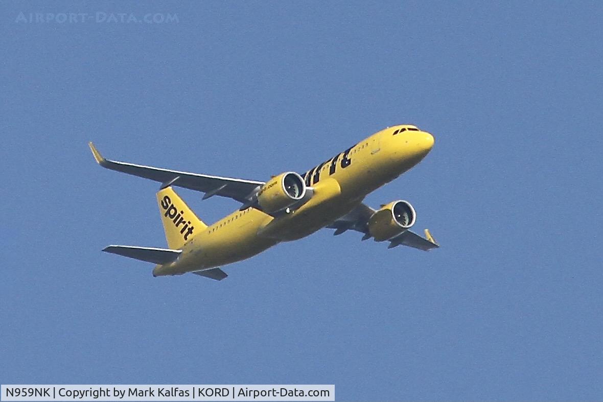 N959NK, 2022 Airbus A320-271N C/N 10921, Spirit Airlines Airbus A320-271N, N959NK NKS1785 ATL-ORD