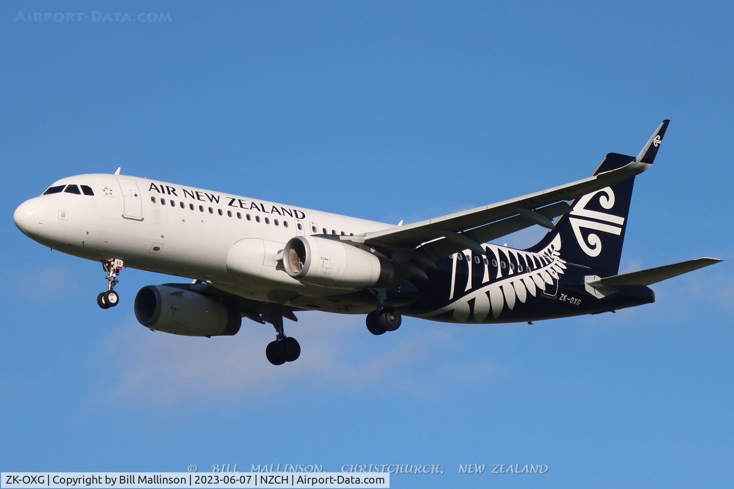 ZK-OXG, 2015 Airbus A320-232 C/N 6460, NZ353 from WLG