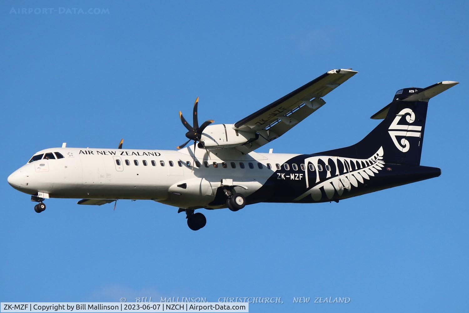 ZK-MZF, 2021 ATR 72-212A C/N 1691, NZ5803 from TRG