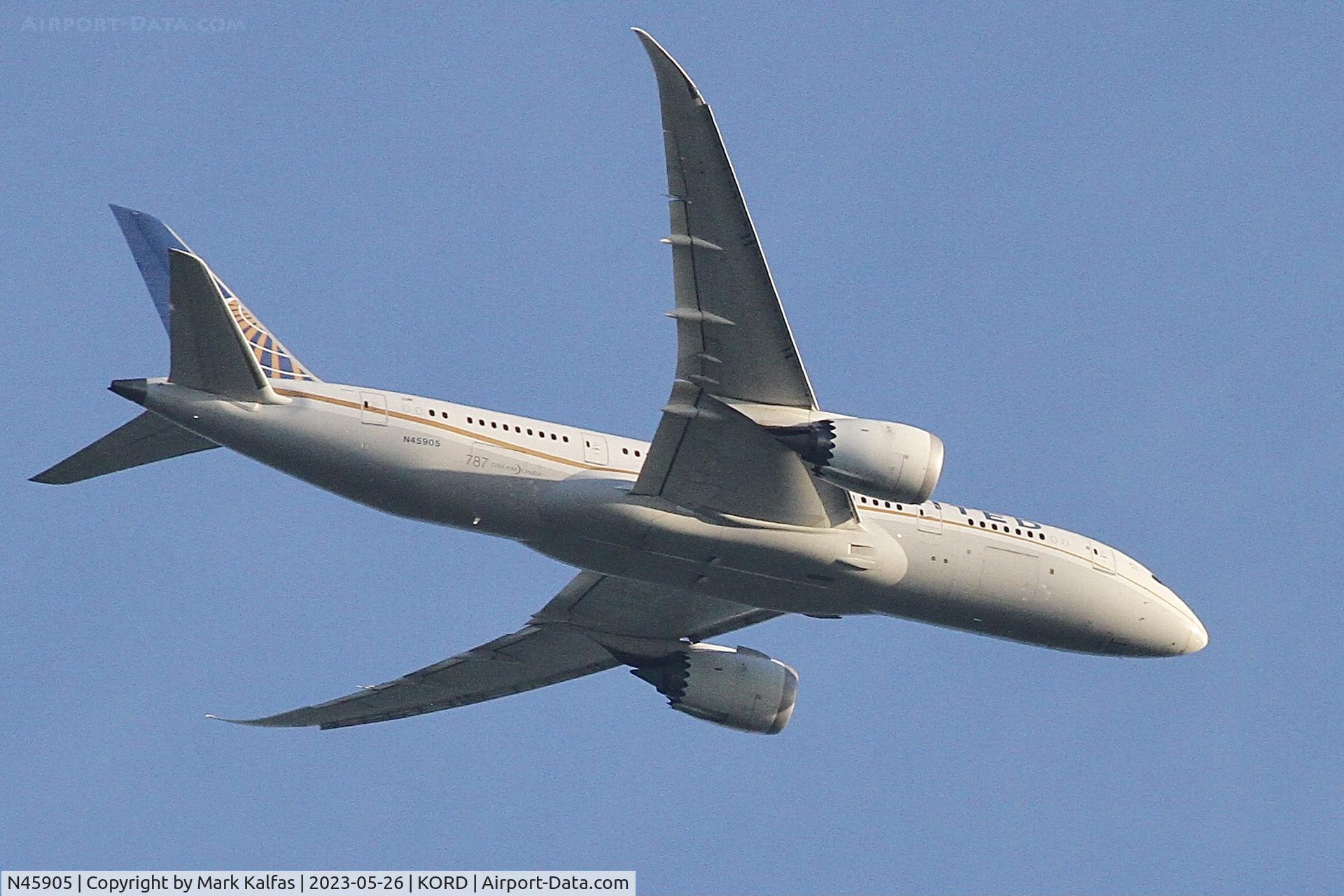 N45905, 2012 Boeing 787-8 Dreamliner Dreamliner C/N 34825, United Airlines Boeing 787-8 Dreamliner/ B788 N45905 UA1297 IAD-ORD