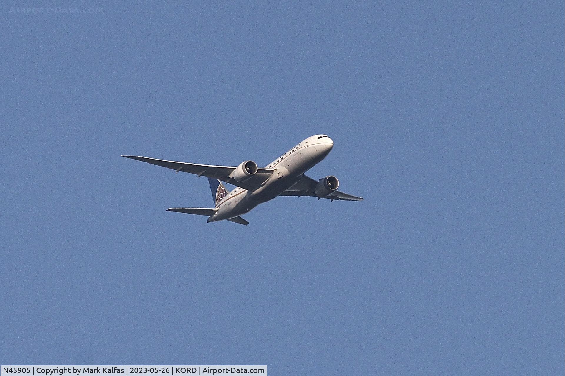 N45905, 2012 Boeing 787-8 Dreamliner Dreamliner C/N 34825, United Airlines Boeing 787-8 Dreamliner/ B788 N45905 UA1297 IAD-ORD