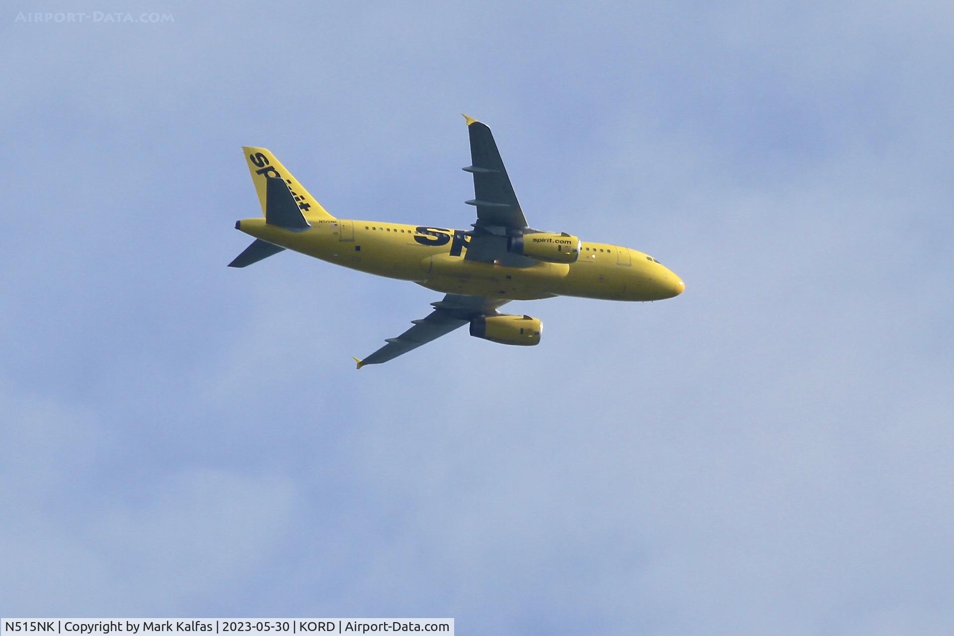 N515NK, 2006 Airbus A319-132 C/N 2698, Spirit Airlines A319 N515NK NKS130 SJU-ORD