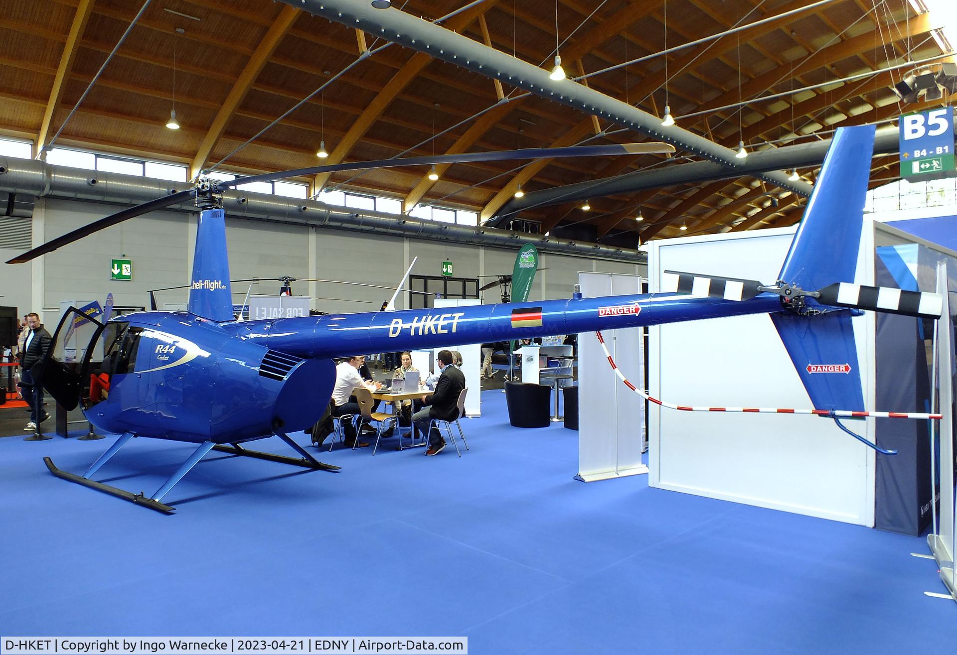 D-HKET, Robinson R44 Cadet C/N 30052, Robinson R44 Cadet at the AERO 2023, Friedrichshafen