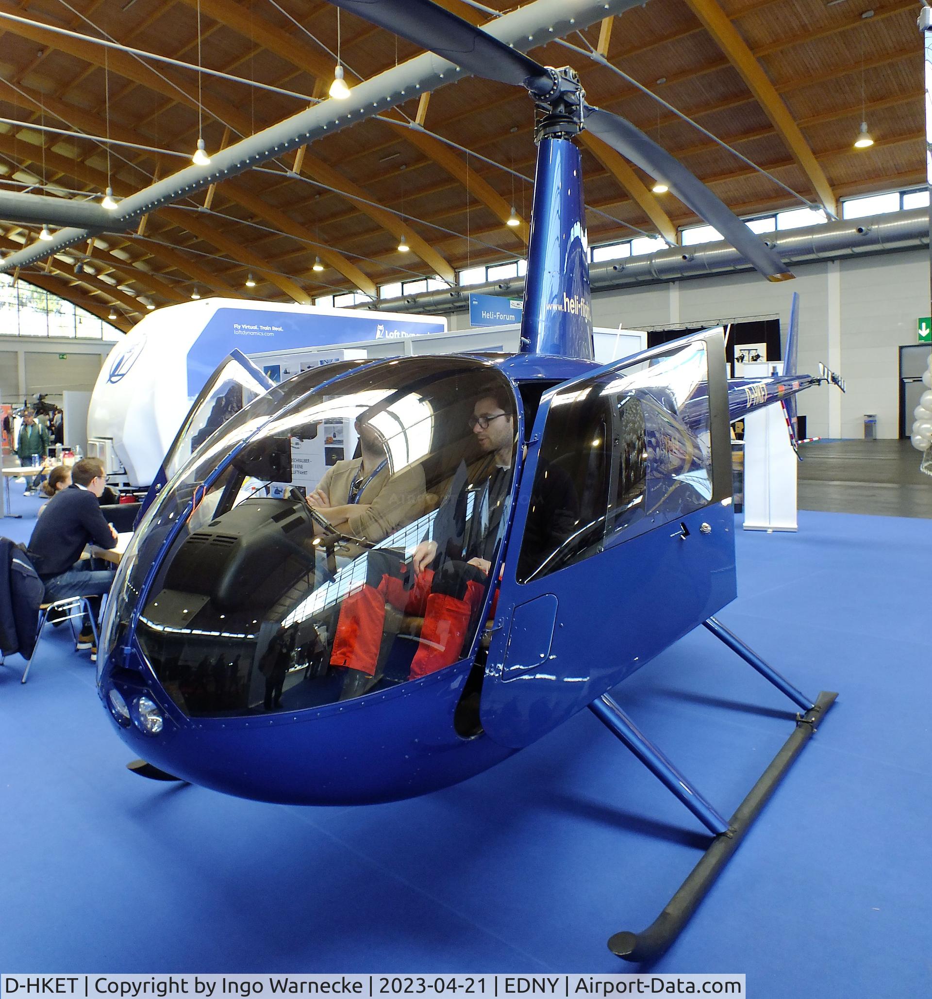 D-HKET, Robinson R44 Cadet C/N 30052, Robinson R44 Cadet at the AERO 2023, Friedrichshafen