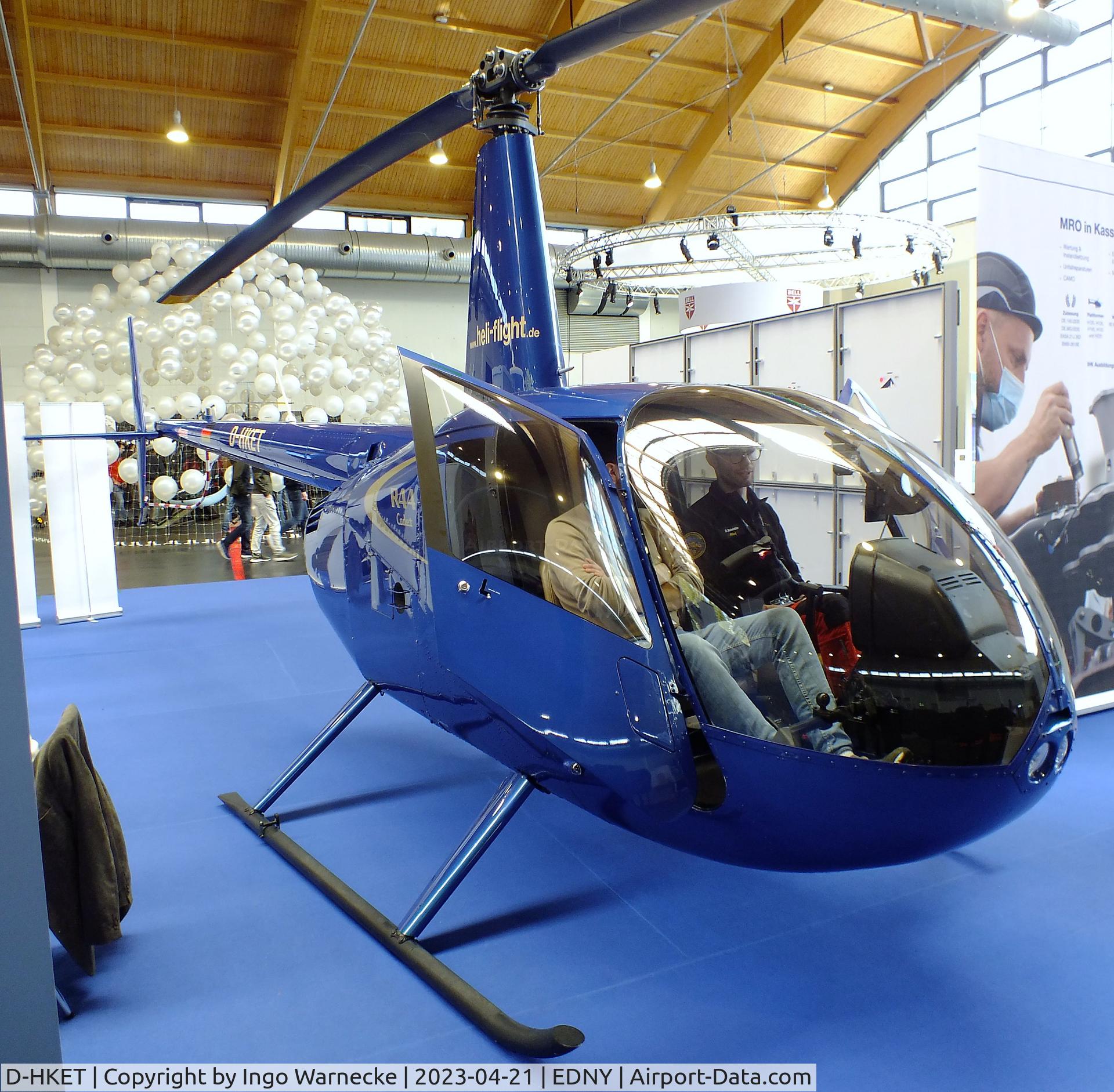 D-HKET, Robinson R44 Cadet C/N 30052, Robinson R44 Cadet at the AERO 2023, Friedrichshafen