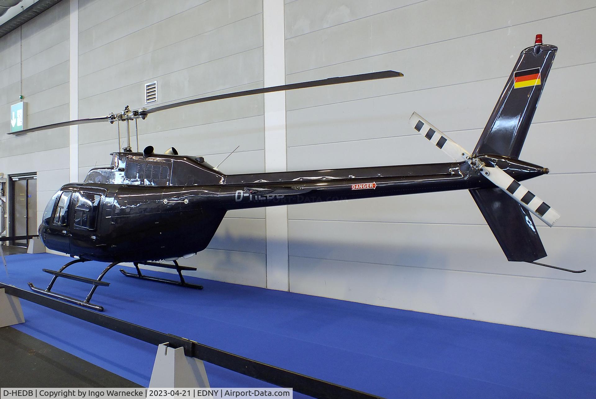 D-HEDB, Bell 206B JetRanger III C/N 4197, Bell 206B JetRanger III at the AERO 2023, Friedrichshafen