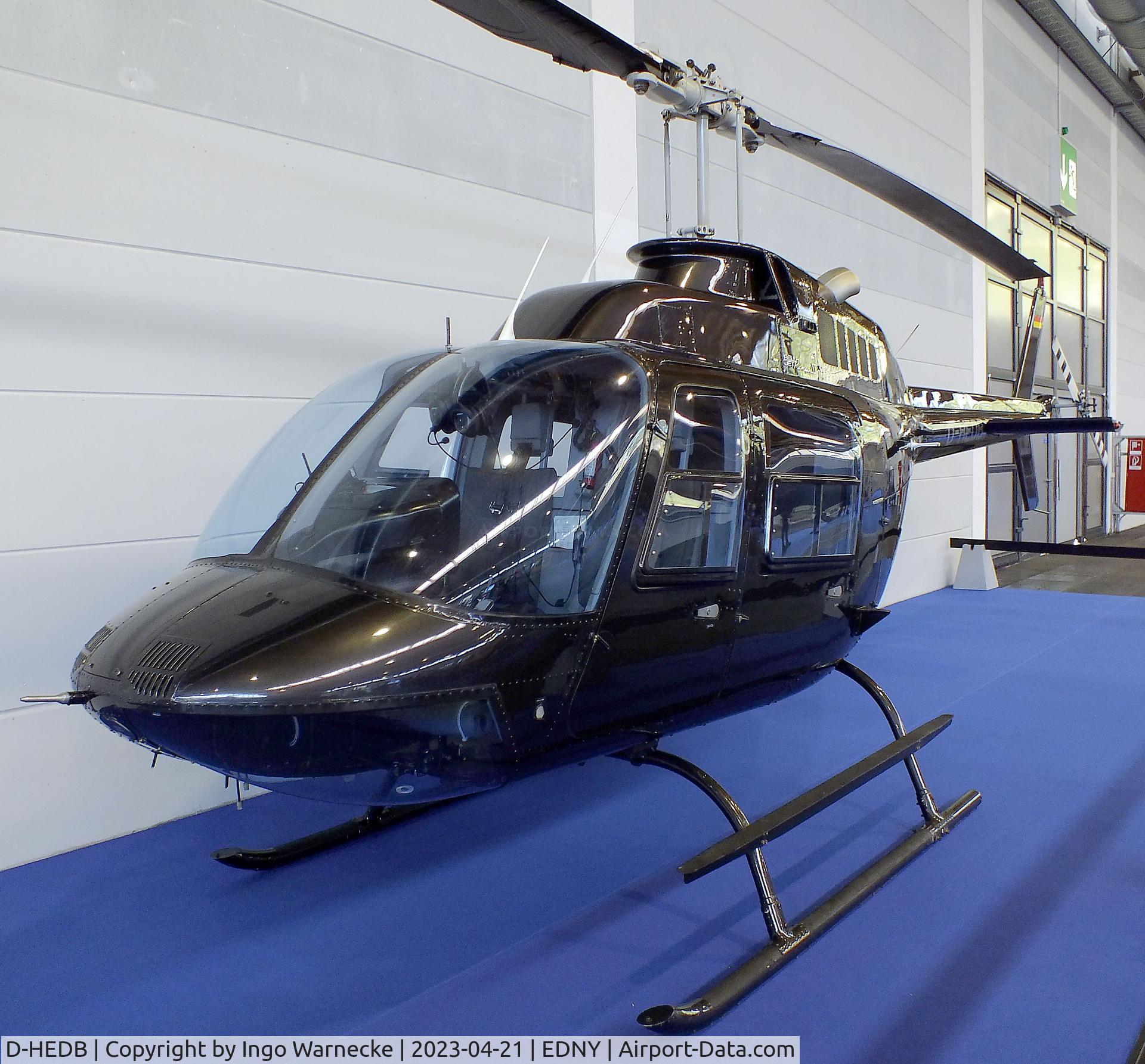 D-HEDB, Bell 206B JetRanger III C/N 4197, Bell 206B JetRanger III at the AERO 2023, Friedrichshafen