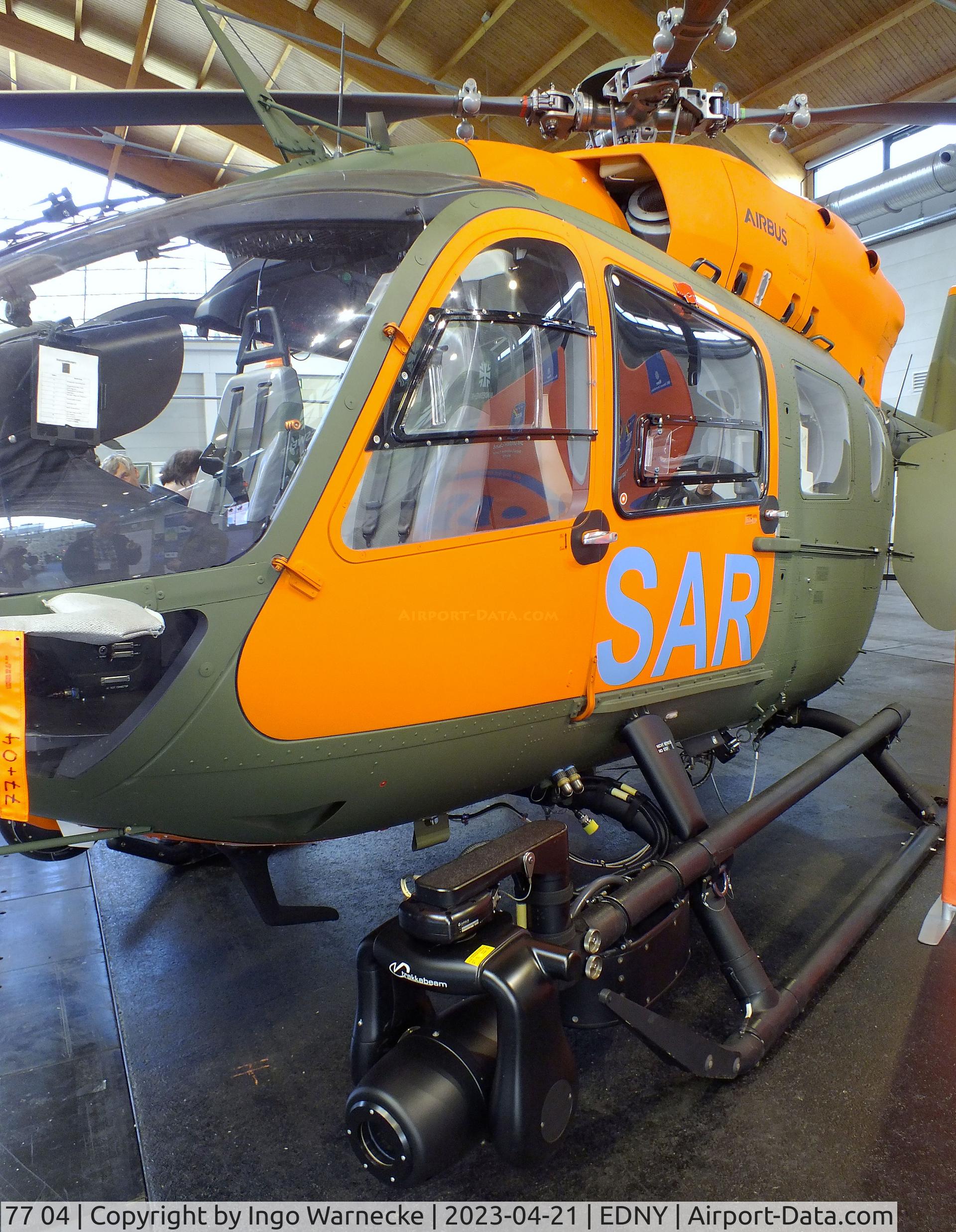 77 04, Airbus Helicopters H-145M (BK-117D-2) C/N 20315, Airbus Helicopters H145M of Heeresflieger (German army aviation) at the AERO 2023, Friedrichshafen