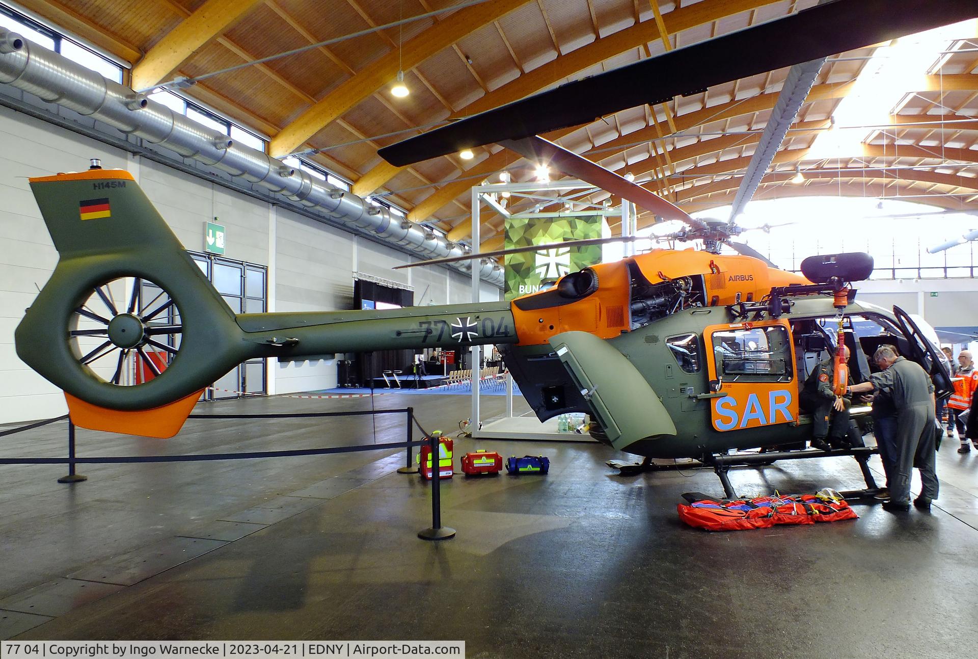 77 04, Airbus Helicopters H-145M (BK-117D-2) C/N 20315, Airbus Helicopters H145M of Heeresflieger (German army aviation) at the AERO 2023, Friedrichshafen