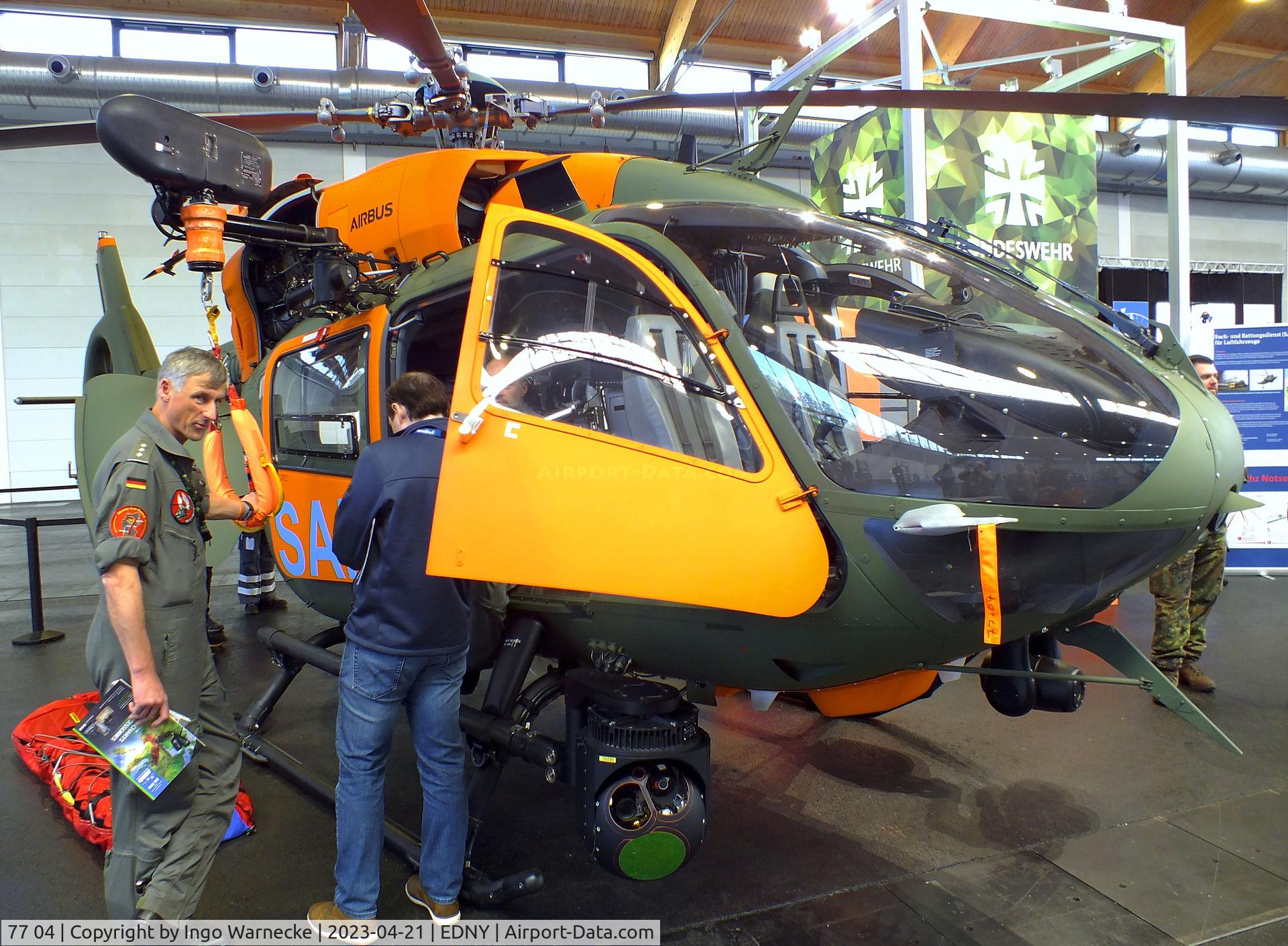 77 04, Airbus Helicopters H-145M (BK-117D-2) C/N 20315, Airbus Helicopters H145M of Heeresflieger (German army aviation) at the AERO 2023, Friedrichshafen