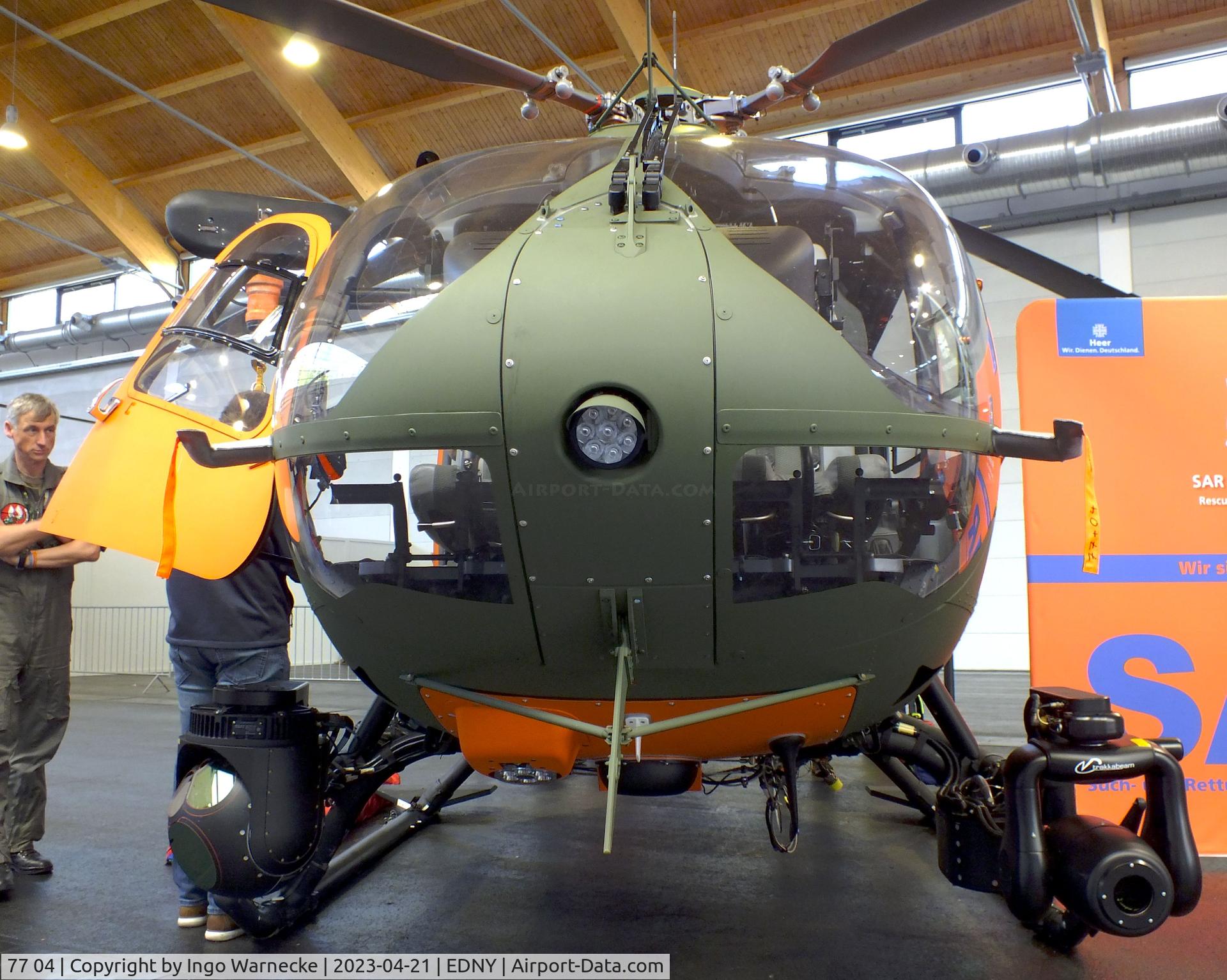 77 04, Airbus Helicopters H-145M (BK-117D-2) C/N 20315, Airbus Helicopters H145M of Heeresflieger (German army aviation) at the AERO 2023, Friedrichshafen