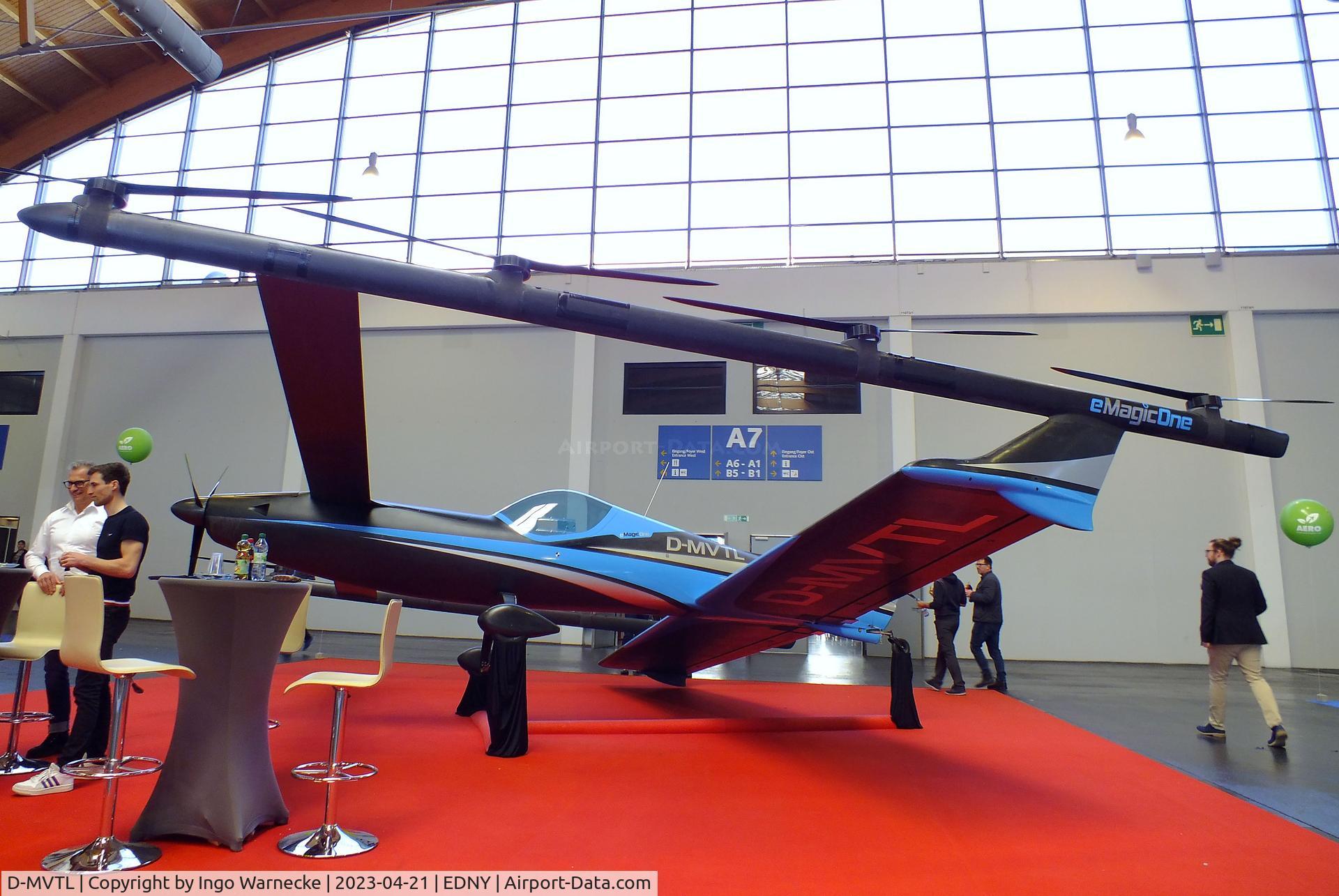 D-MVTL, 2021 eMagic One C/N 001, eMagic One powered by 9 electric motors, at the AERO 2023, Friedrichshafen