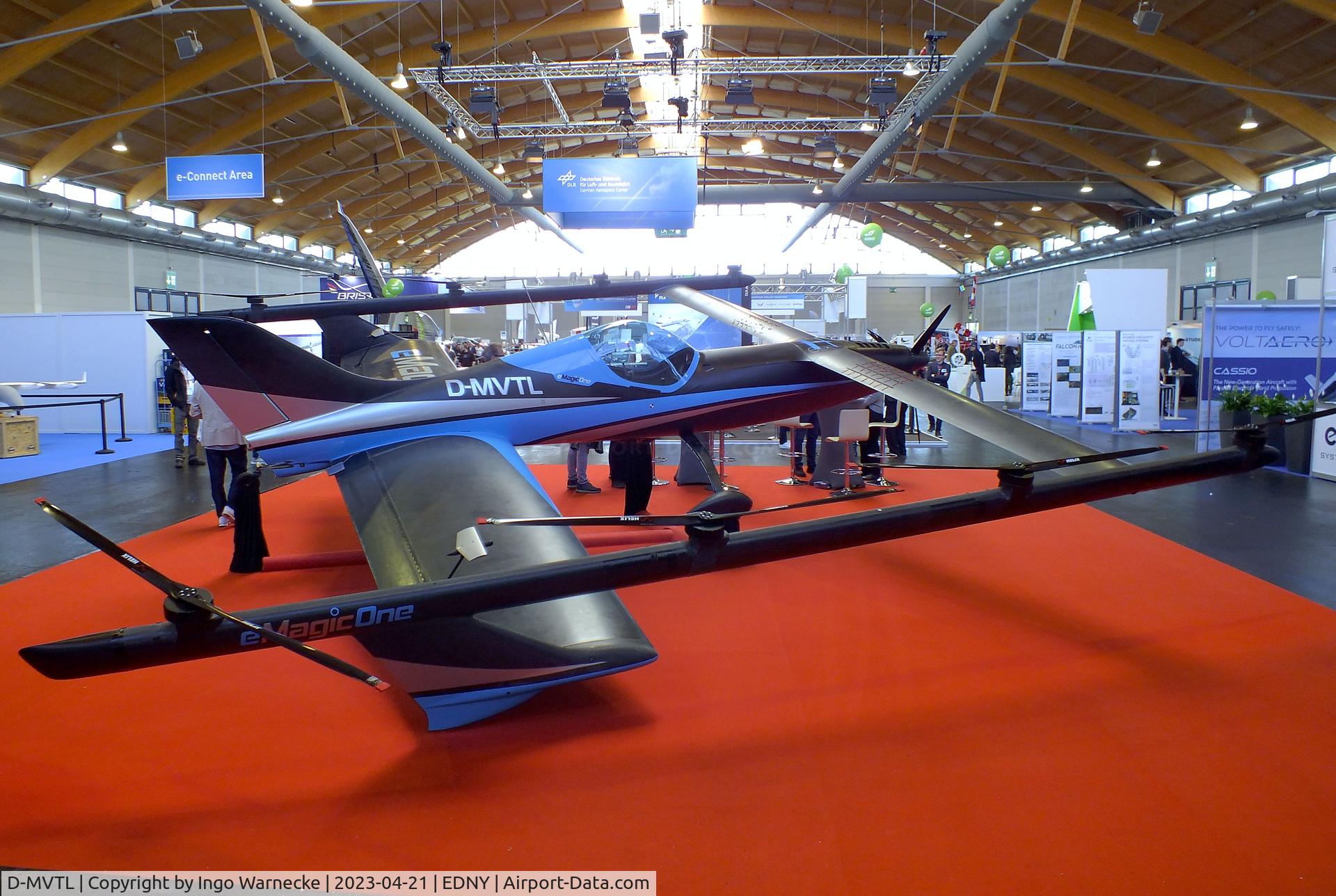 D-MVTL, 2021 eMagic One C/N 001, eMagic One powered by 9 electric motors, at the AERO 2023, Friedrichshafen