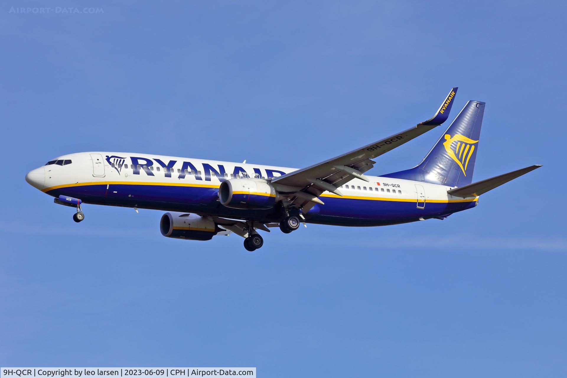 9H-QCR, 2016 Boeing 737-8AS C/N 44741, Copenhagen 9.6.2023