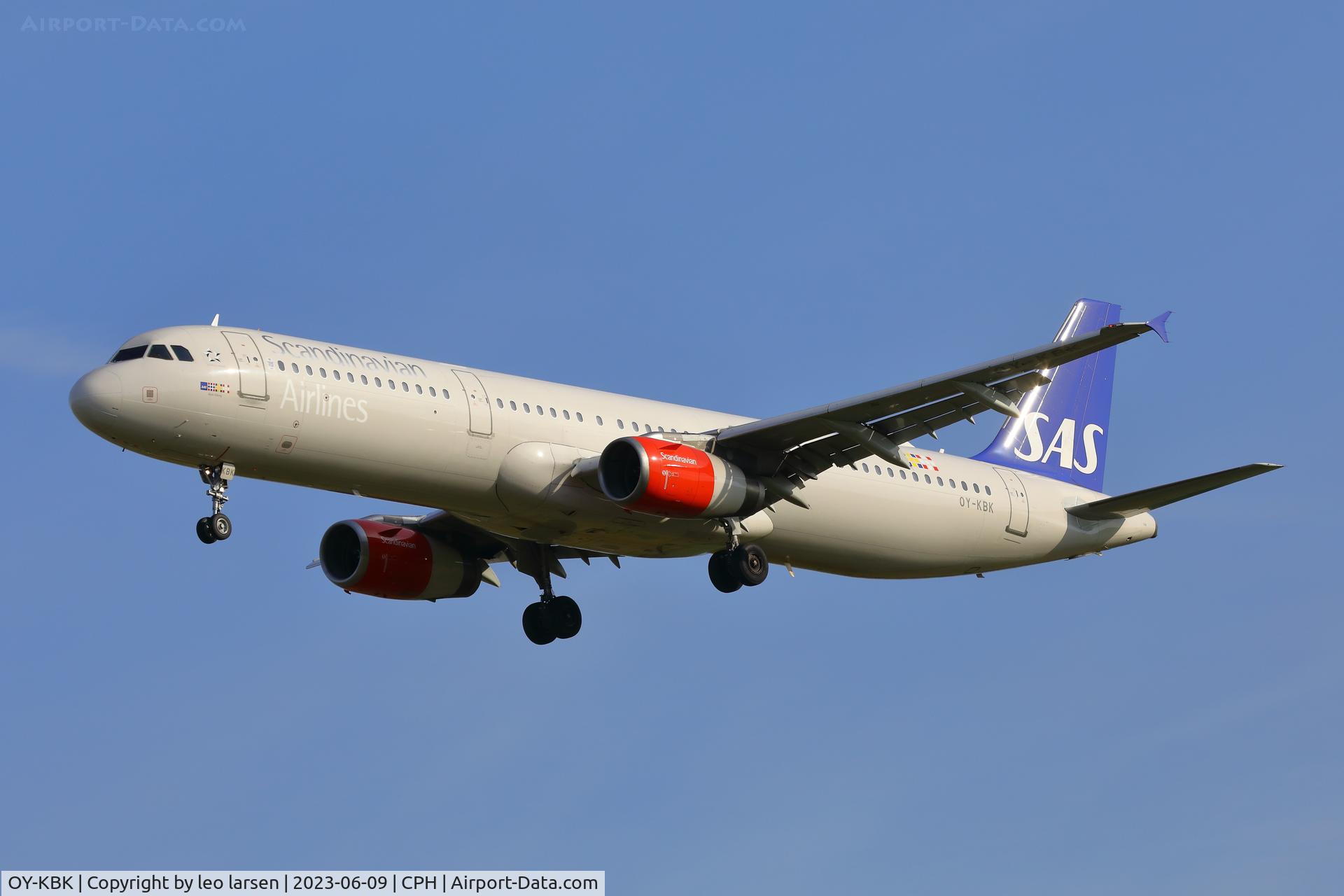 OY-KBK, 2001 Airbus A321-232 C/N 1587, Copenhagen 9.6.2023