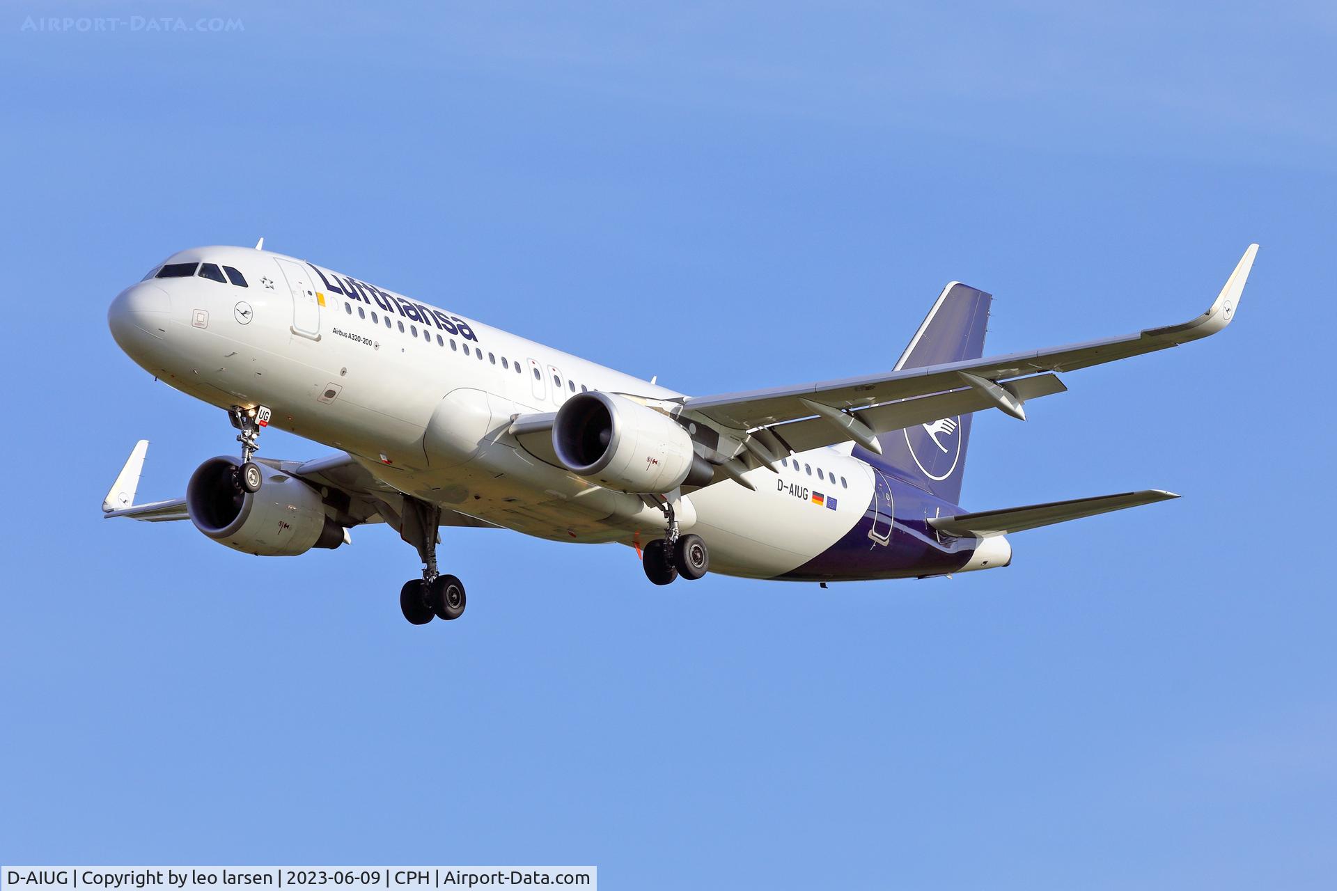 D-AIUG, 2014 Airbus A320-214 C/N 6202, Copenhagen 9.6.2023