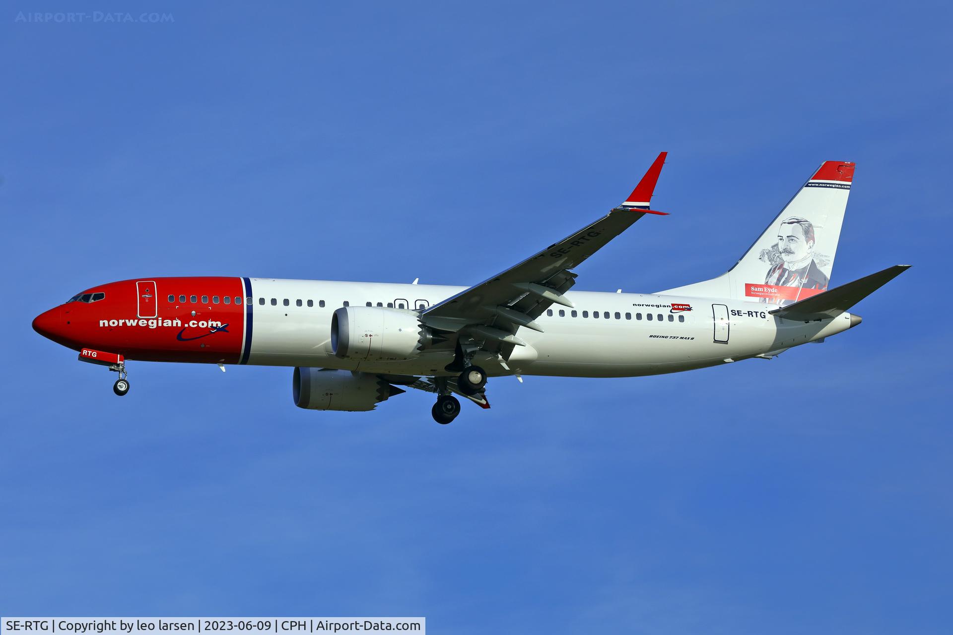 SE-RTG, 2023 Boeing 737-8 MAX C/N 62897, Copenhagen 9.6.2023