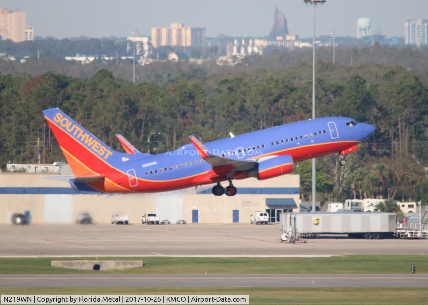 N219WN, 2005 Boeing 737-7H4 C/N 32490, SWA 737 canyon zx