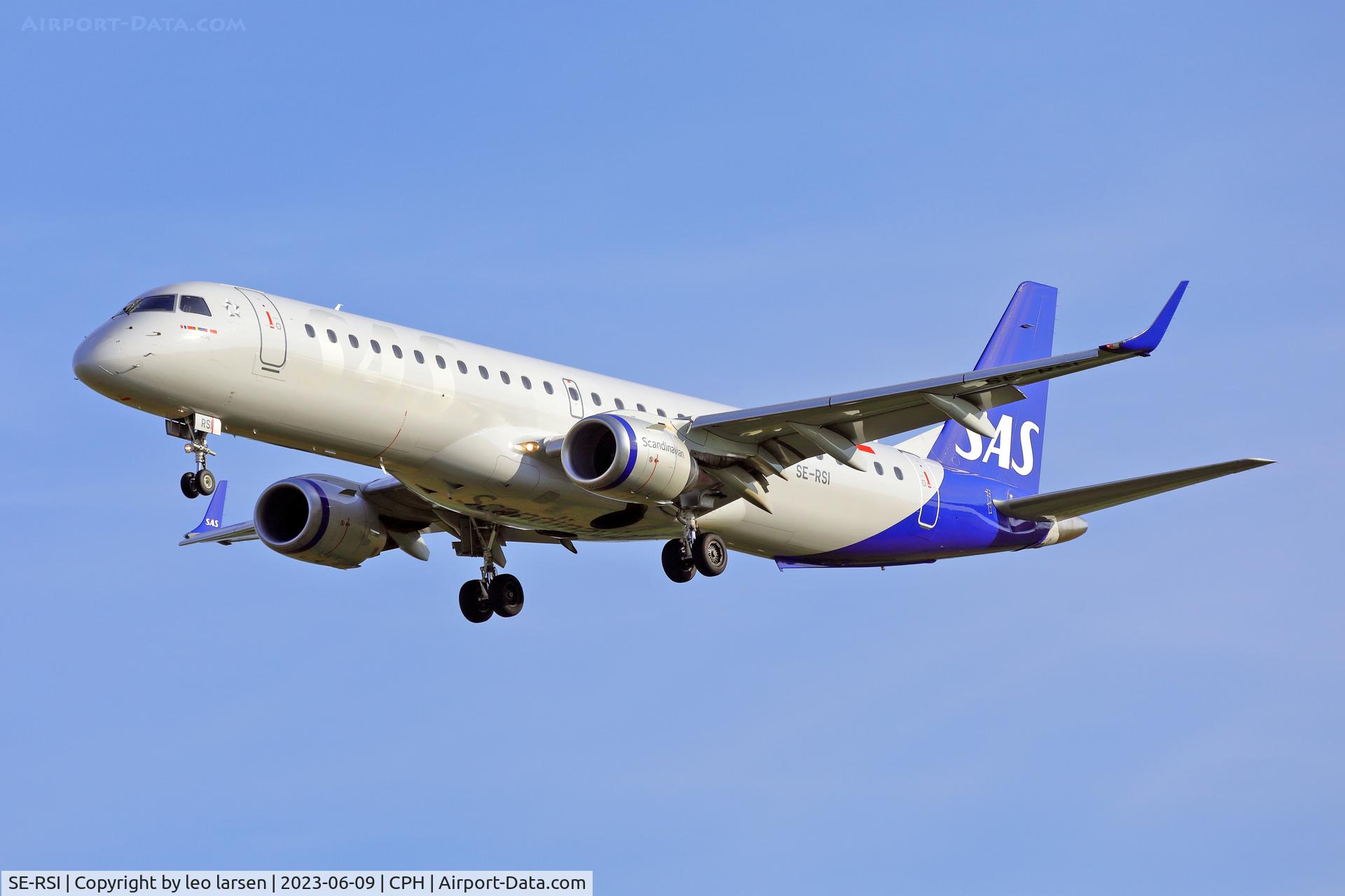 SE-RSI, 2007 Embraer 195LR (ERJ-190-200LR) C/N 19000104, Copenhagen 9.6.2023