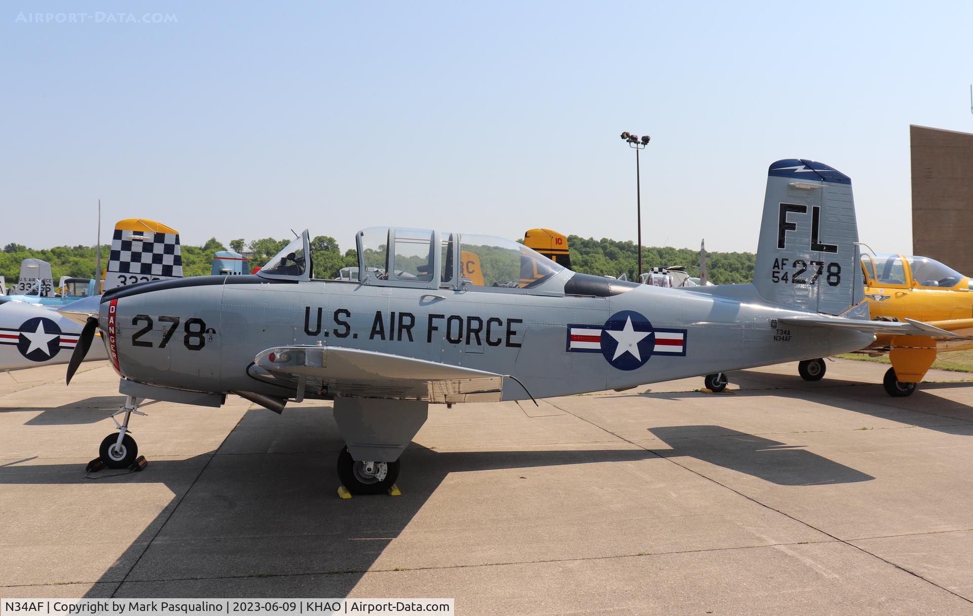 N34AF, Beech (CCF) T-34A (A45) Mentor C/N CCF34-51, Beech T-34A