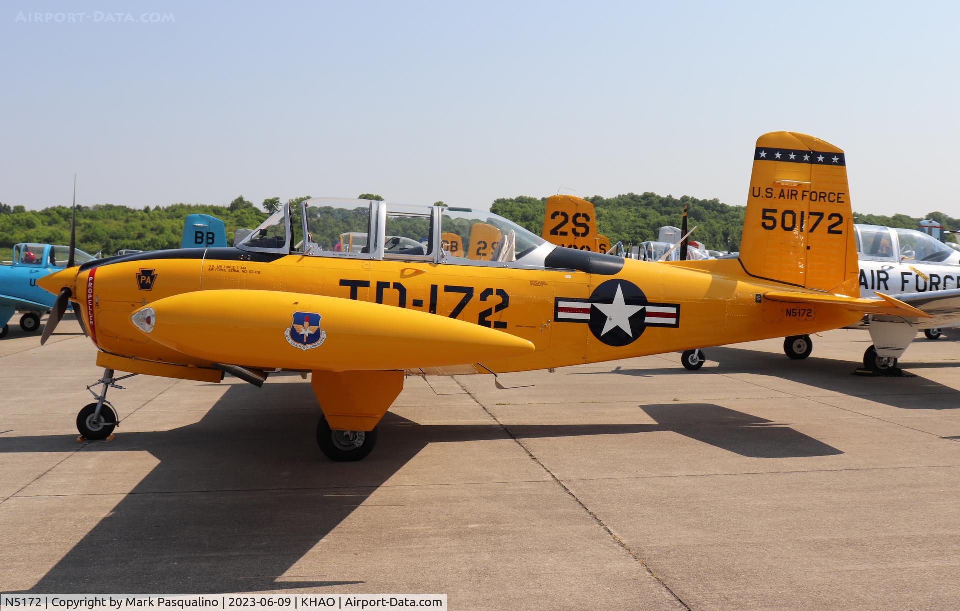 N5172, 1955 Beech A45 C/N G-729, Beech T-34A