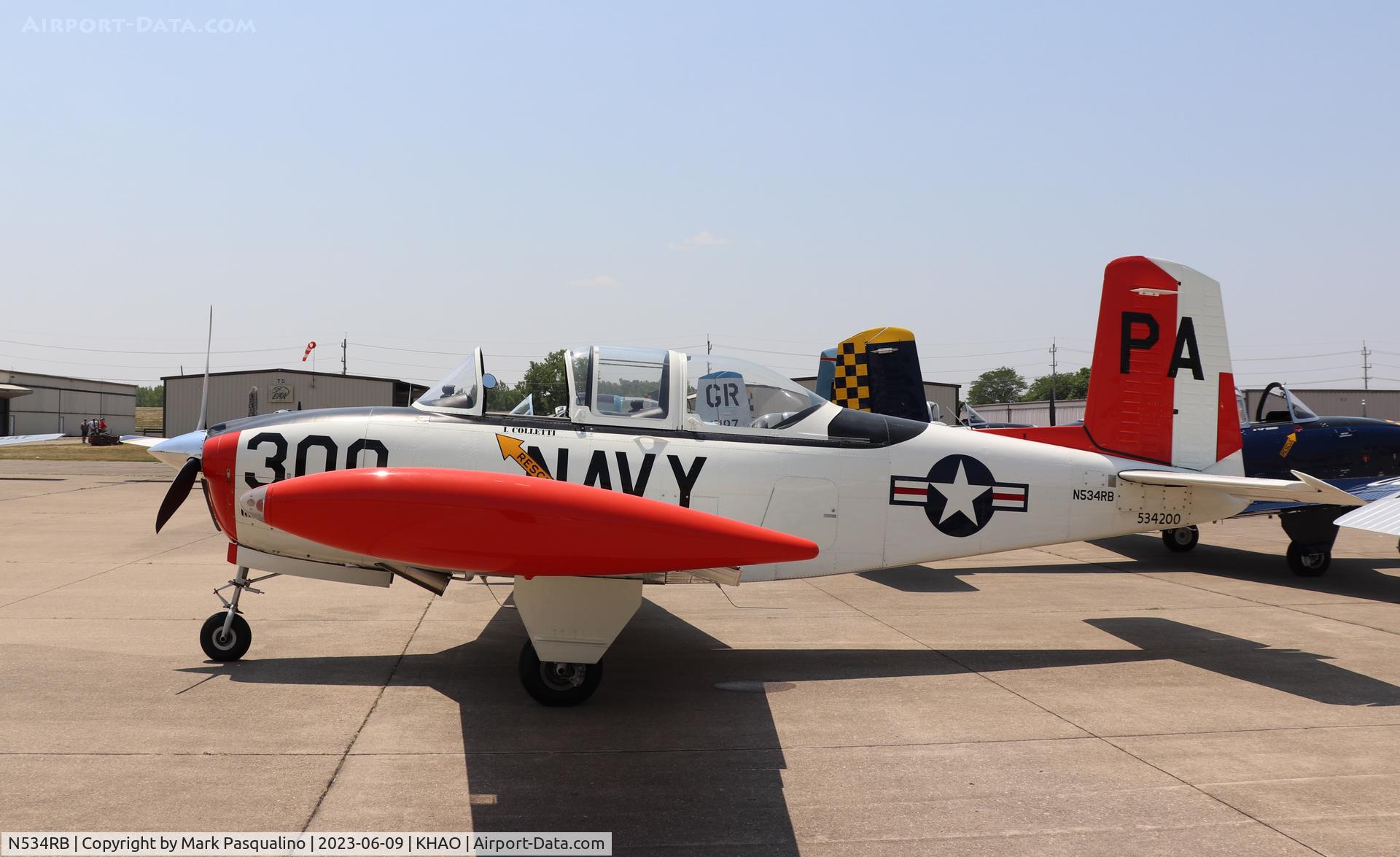 N534RB, 1953 Beech T-34A (A45) Mentor Mentor C/N G-300, Beech T-34A