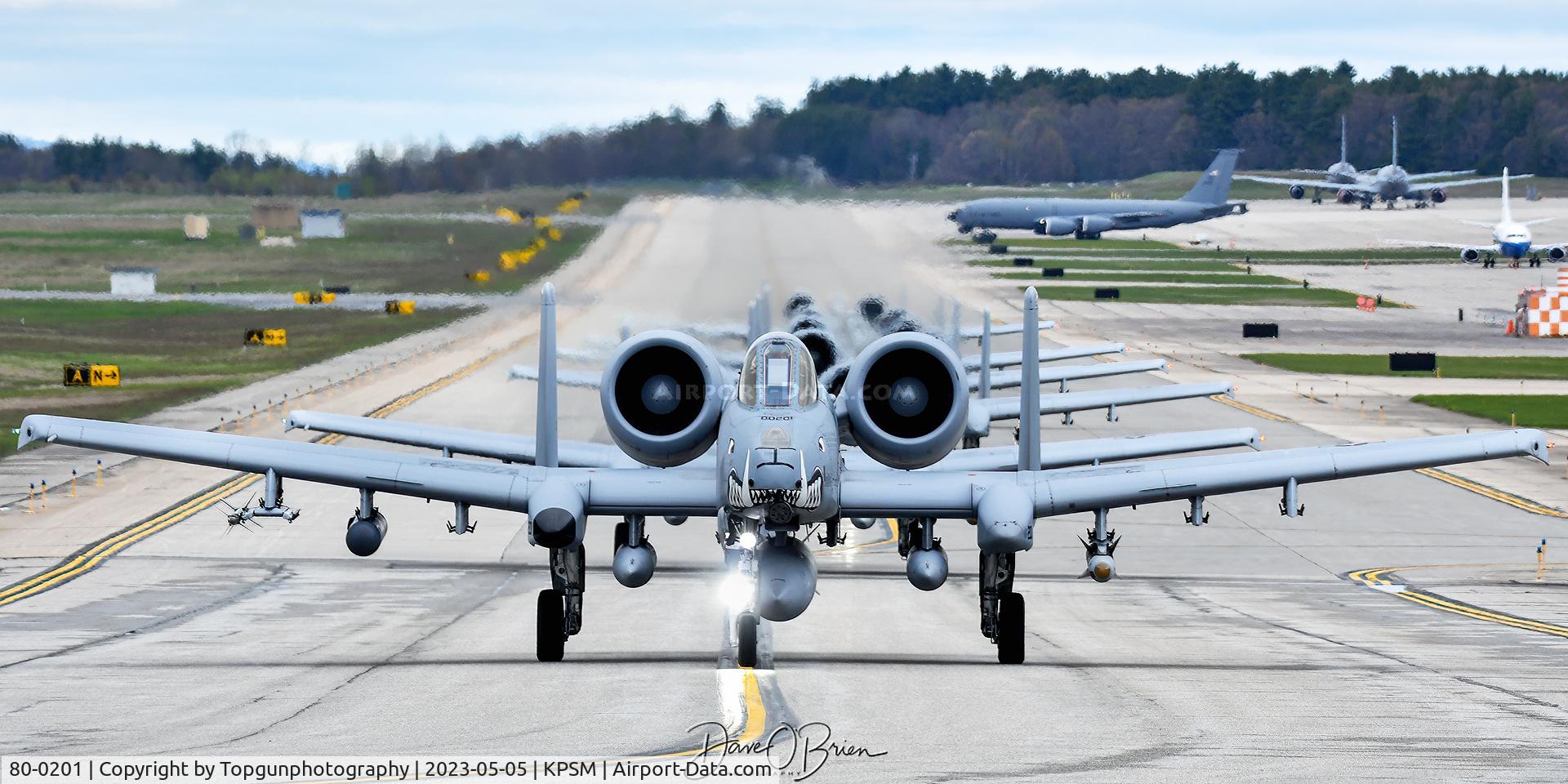 80-0201, 1980 Fairchild Repubic A-10C Thunderbolt II C/N A10-0551, CASEY11 leading the way to RW34