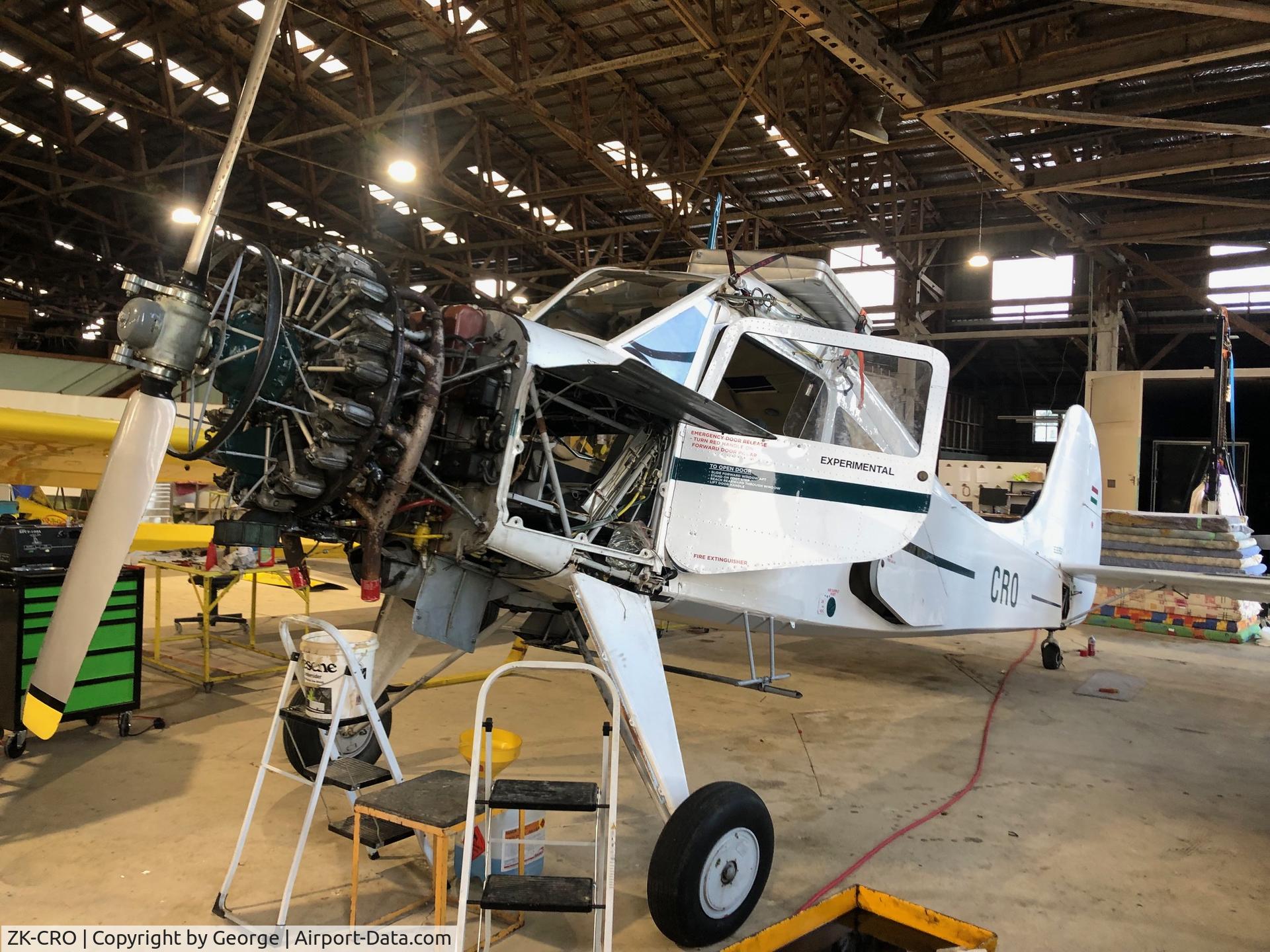 ZK-CRO, 1969 PZL-Okecie PZL-101A Gawron C/N 119295, Getting ready for bolting on the wings that have been recovered