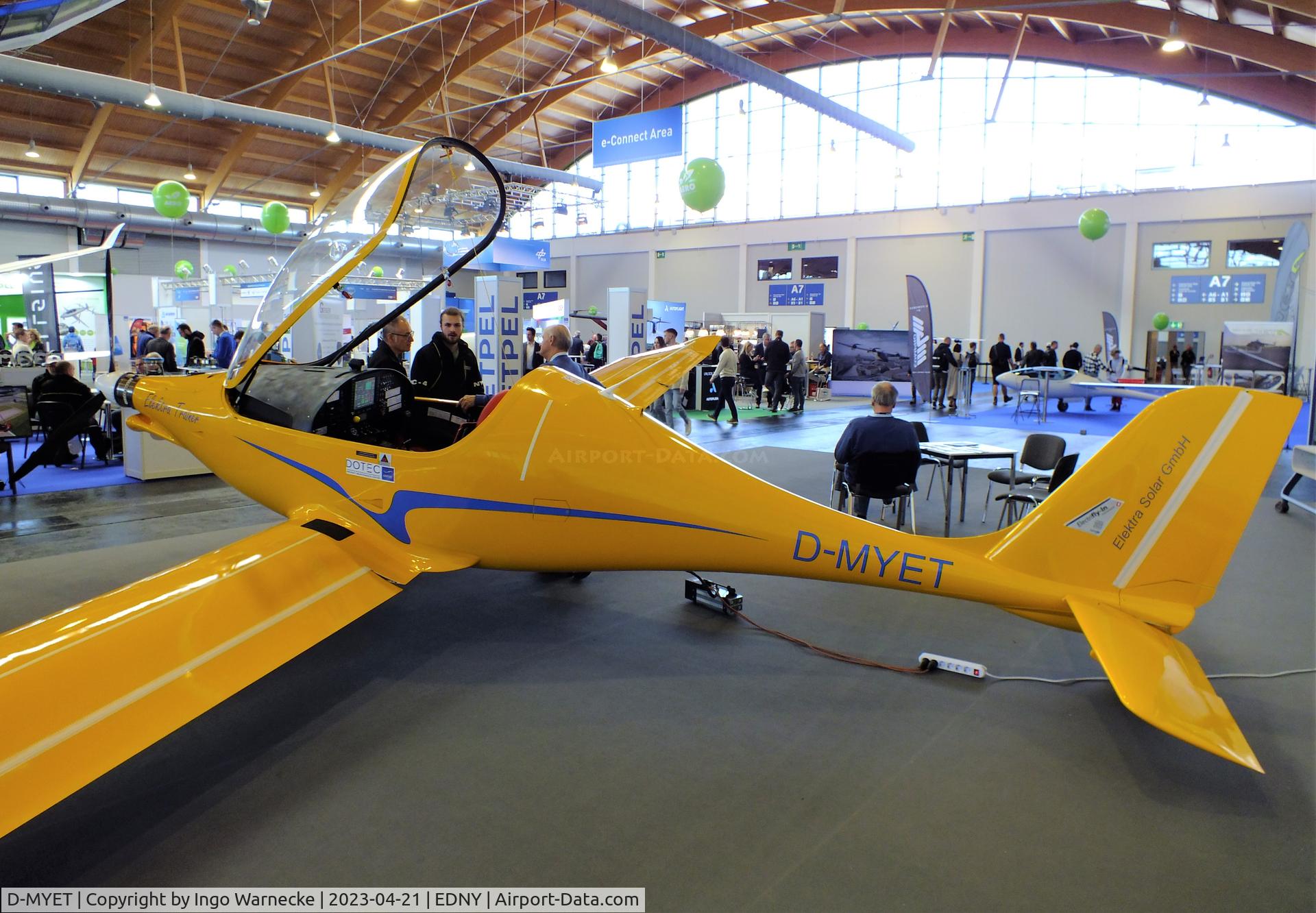 D-MYET, 2022 Elektra Solar Elektra Trainer C/N 001, Elektra Solar Elektra Trainer prototype at the AERO 2023, Friedrichshafen