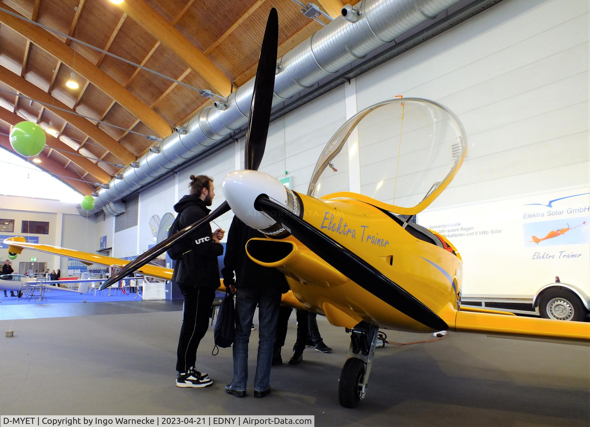 D-MYET, 2022 Elektra Solar Elektra Trainer C/N 001, Elektra Solar Elektra Trainer prototype at the AERO 2023, Friedrichshafen
