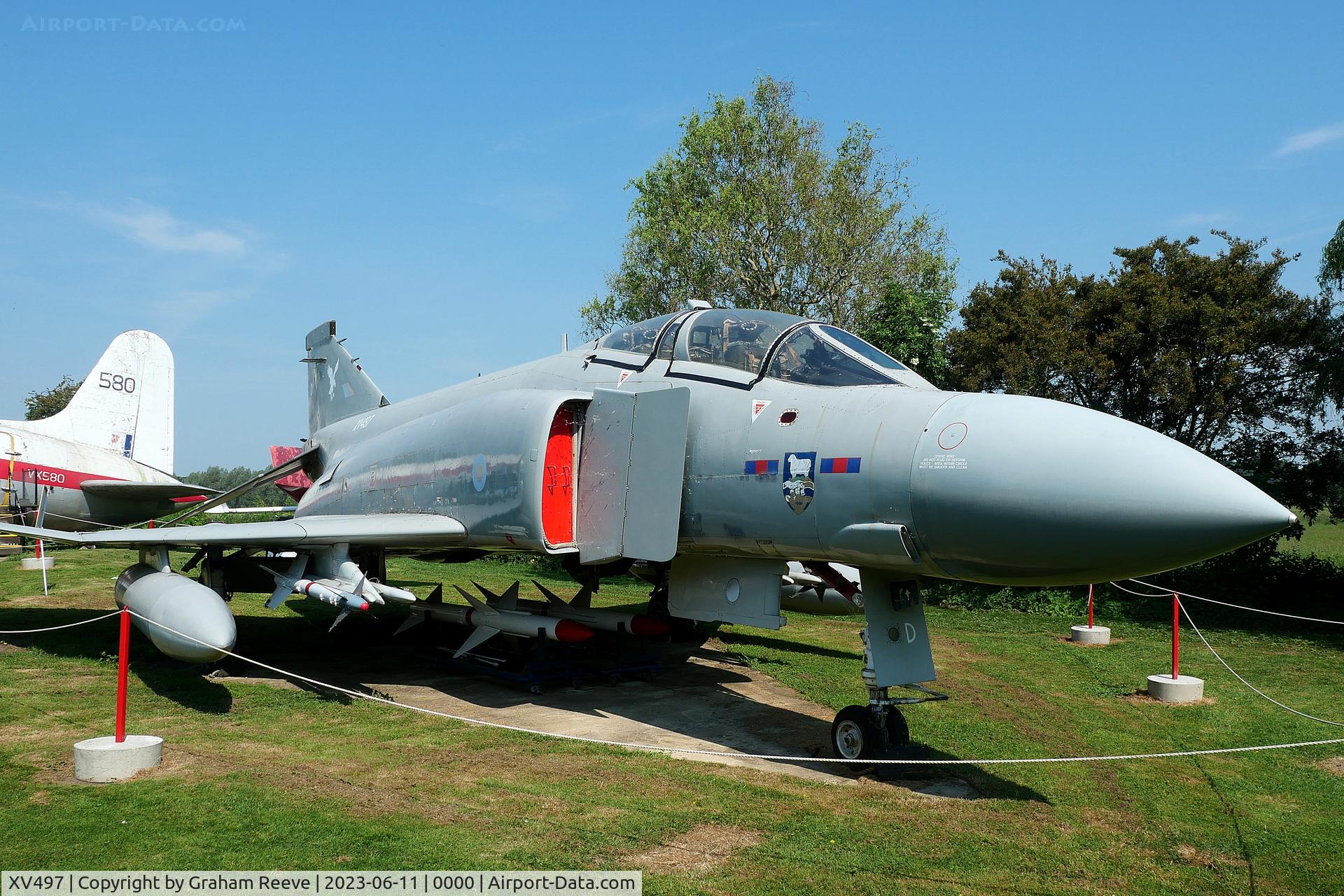 XV497, 1969 McDonnell Douglas Phantom FGR2 C/N 3454, Preserved at the Norfolk and Suffolk Aviation Museum, Flixton.