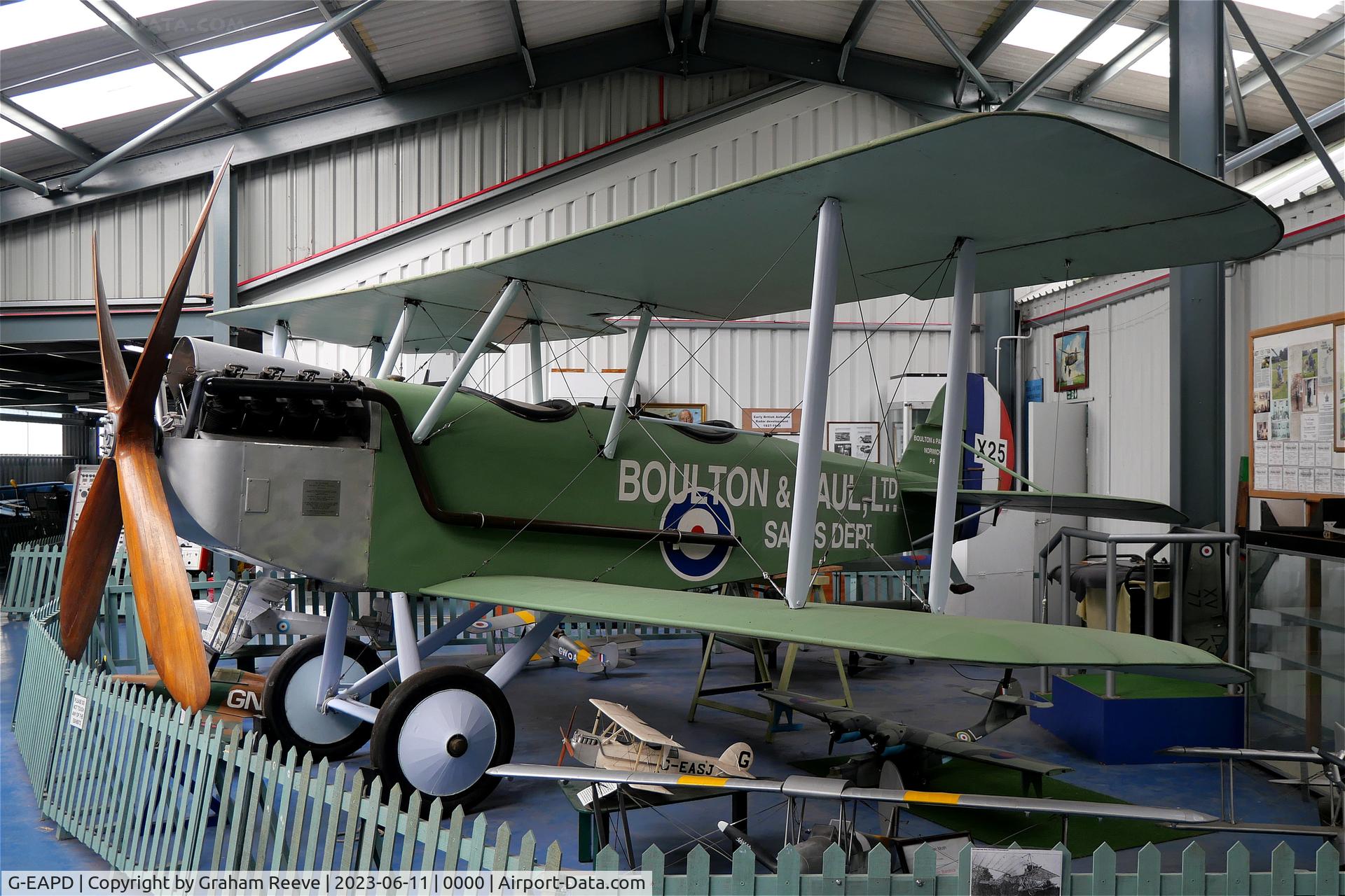 G-EAPD, Boulton Paul P9 C/N P9-1, Preserved at the Norfolk and Suffolk Aviation Museum, Flixton.